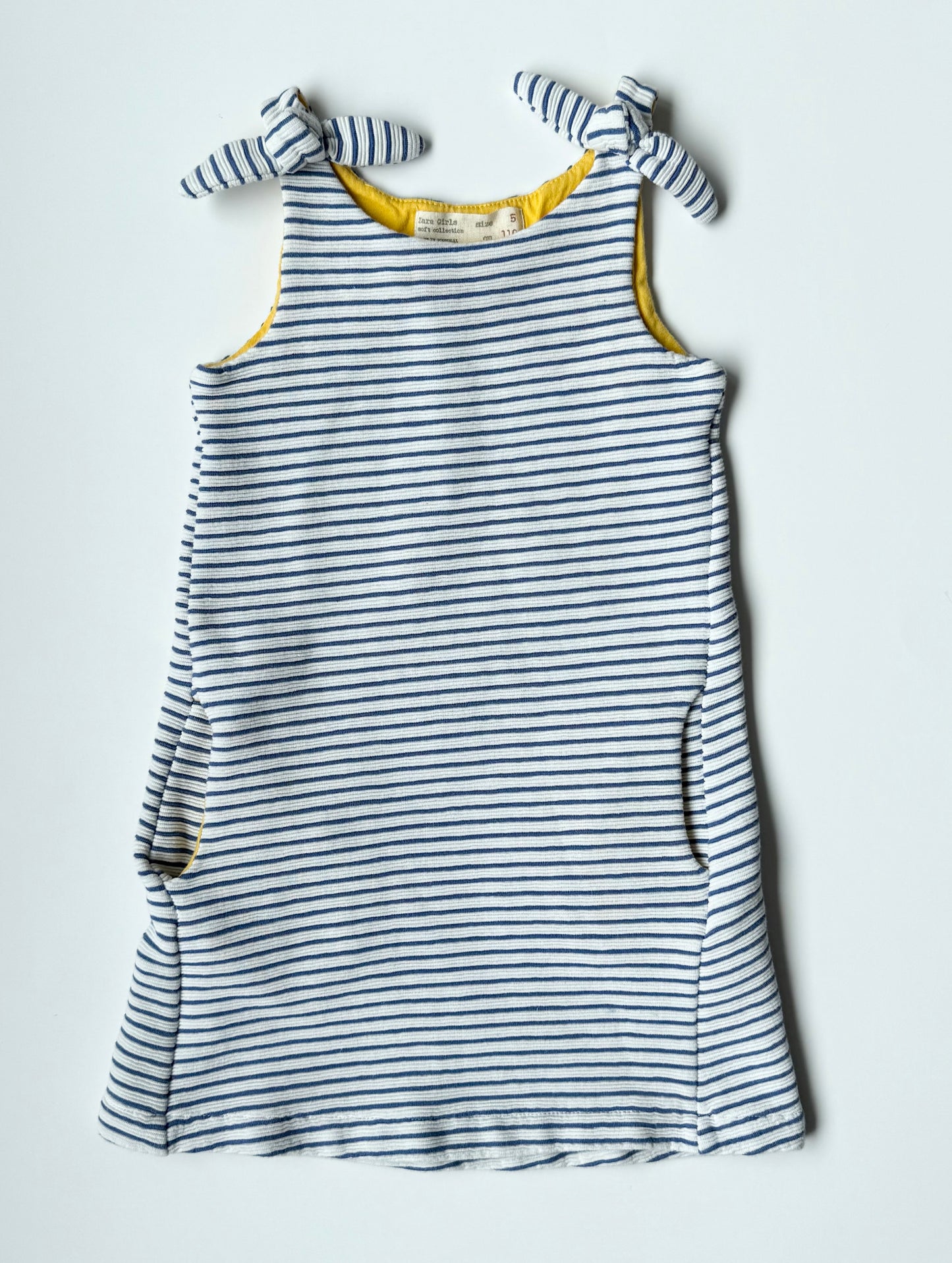 Zara Blue & White Stripped Tank Dress (5T)
