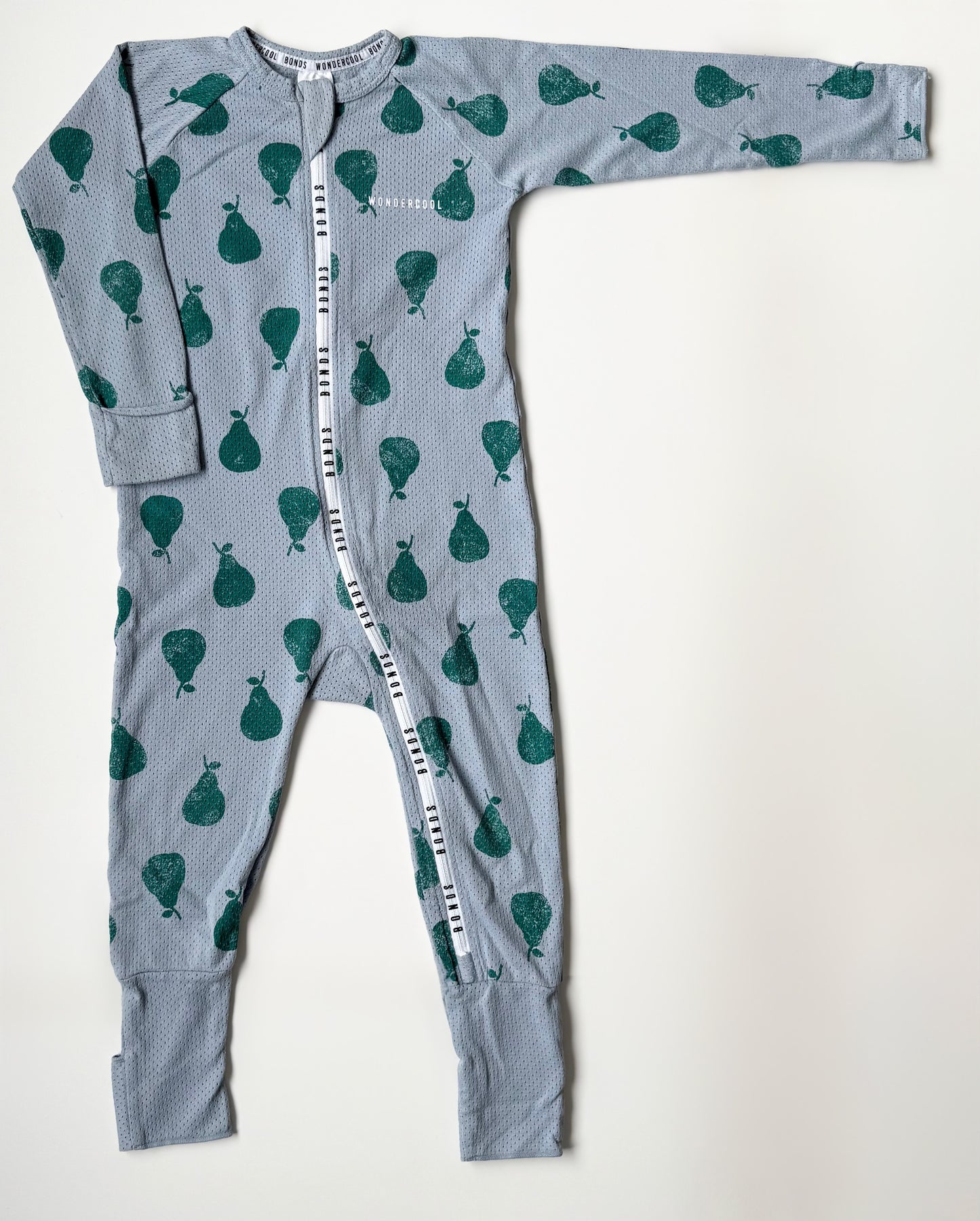 Bonds Wondercool Blue & Green Pears Sleeper Romper (18-24 Months)