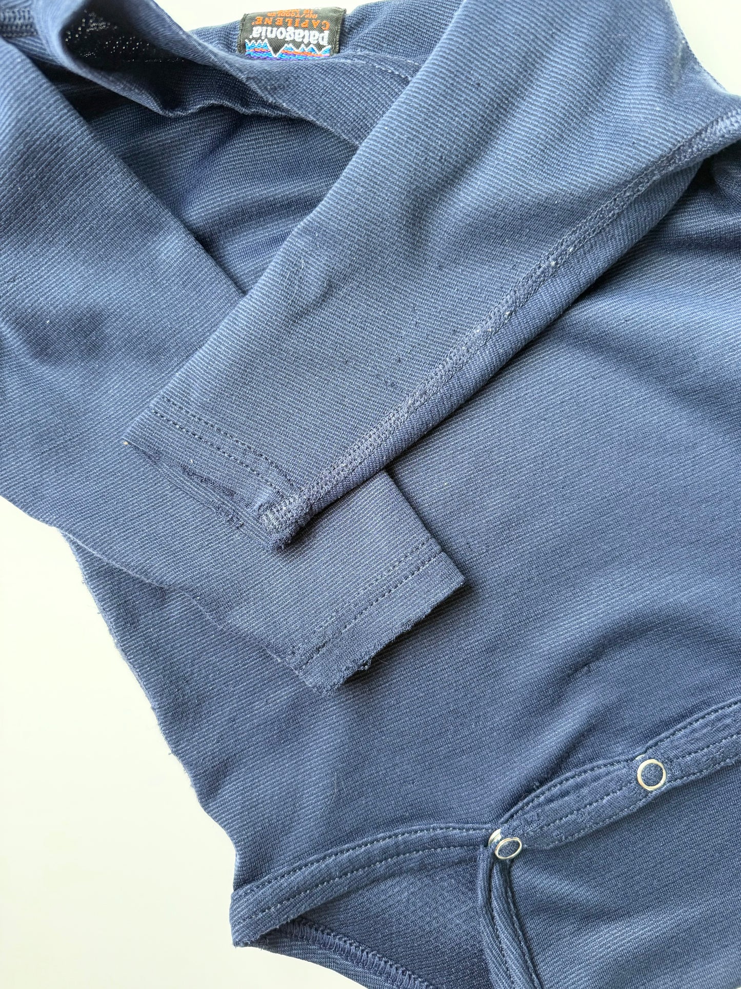 Patagonia Capilene Navy Long Sleeve Bodysuit (18 Months)