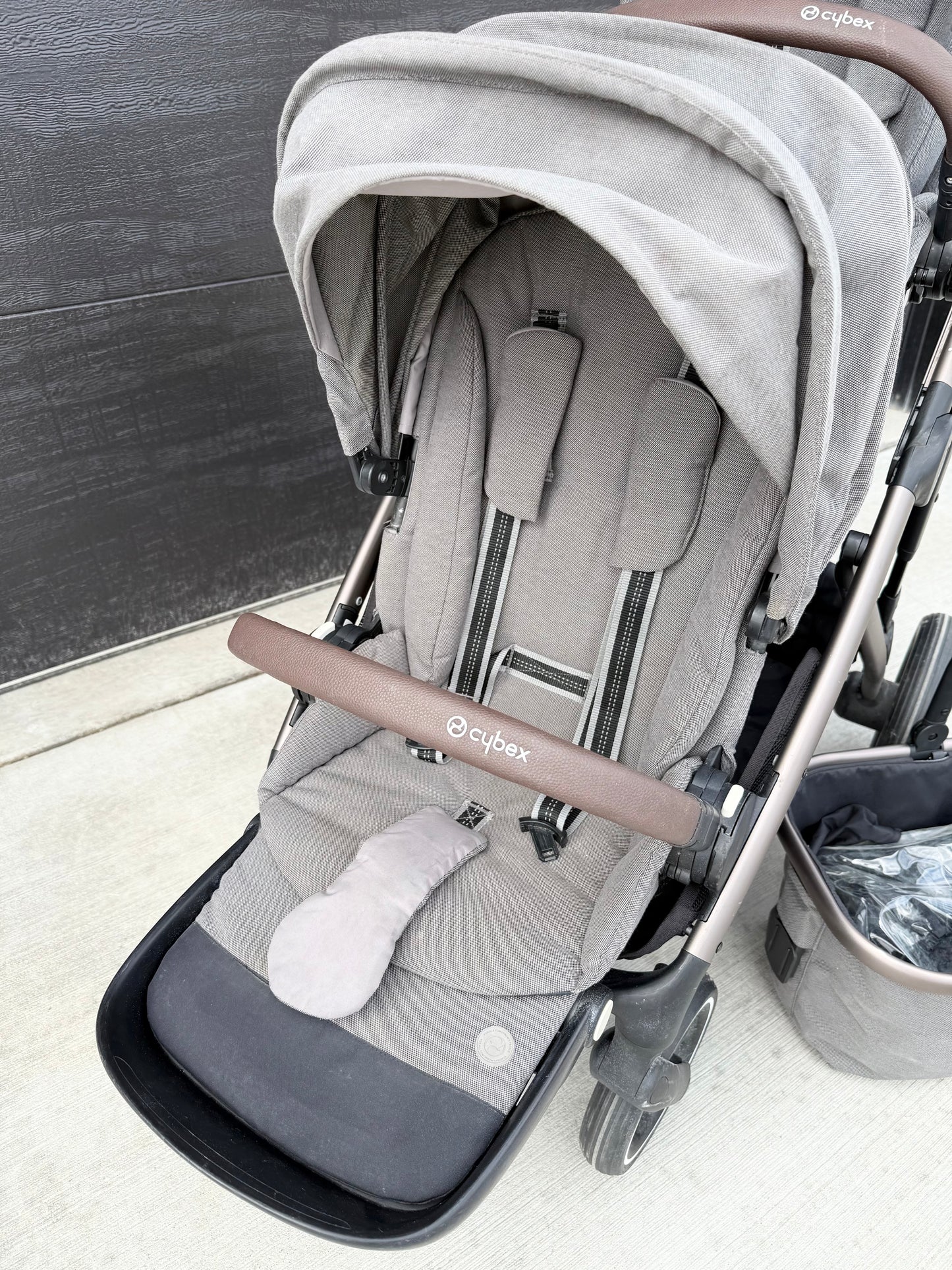 Cybex Gazelle S Convertible Double Stroller in Soho Grey