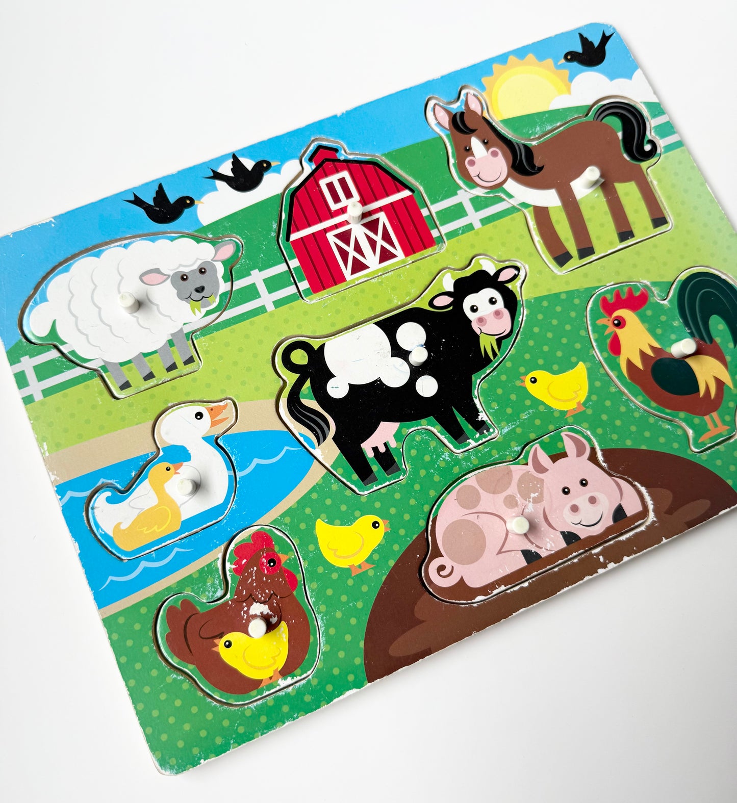 Melissa & Doug Farm Animals (2) Wooden Puzzle