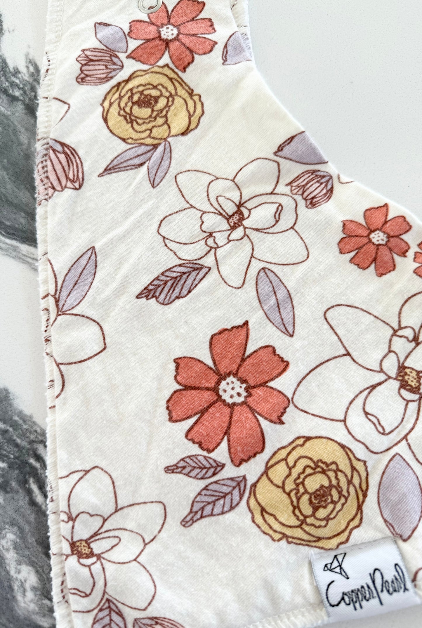 Copper Pearl Baby Bandana Drool Bibs