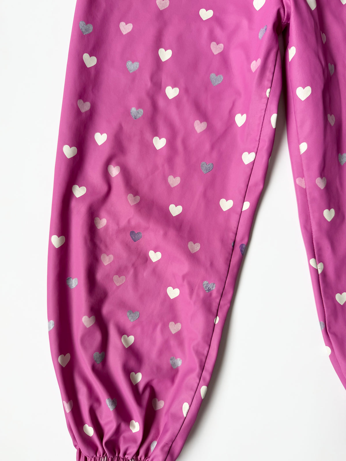 Hatley Pink Hearts Splash/Wind Pants (5 Years)