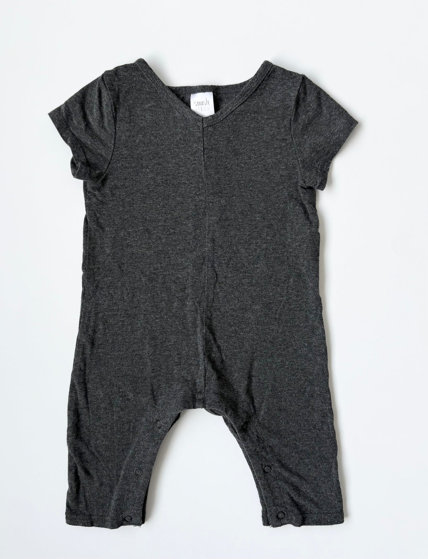 Smash + Tess Mini Sunday Romper in Grey (3-6 Months)