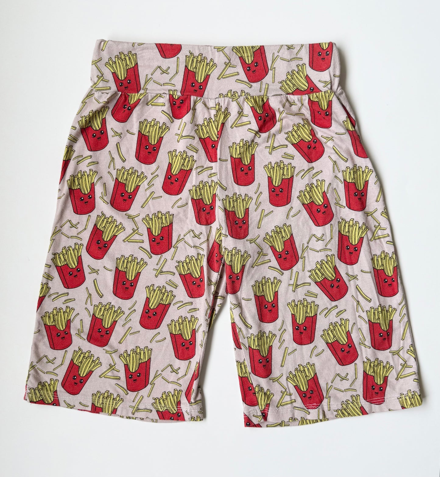 Little Lovies Closet French Fries Baggy Longer Shorts (7/8 Years)