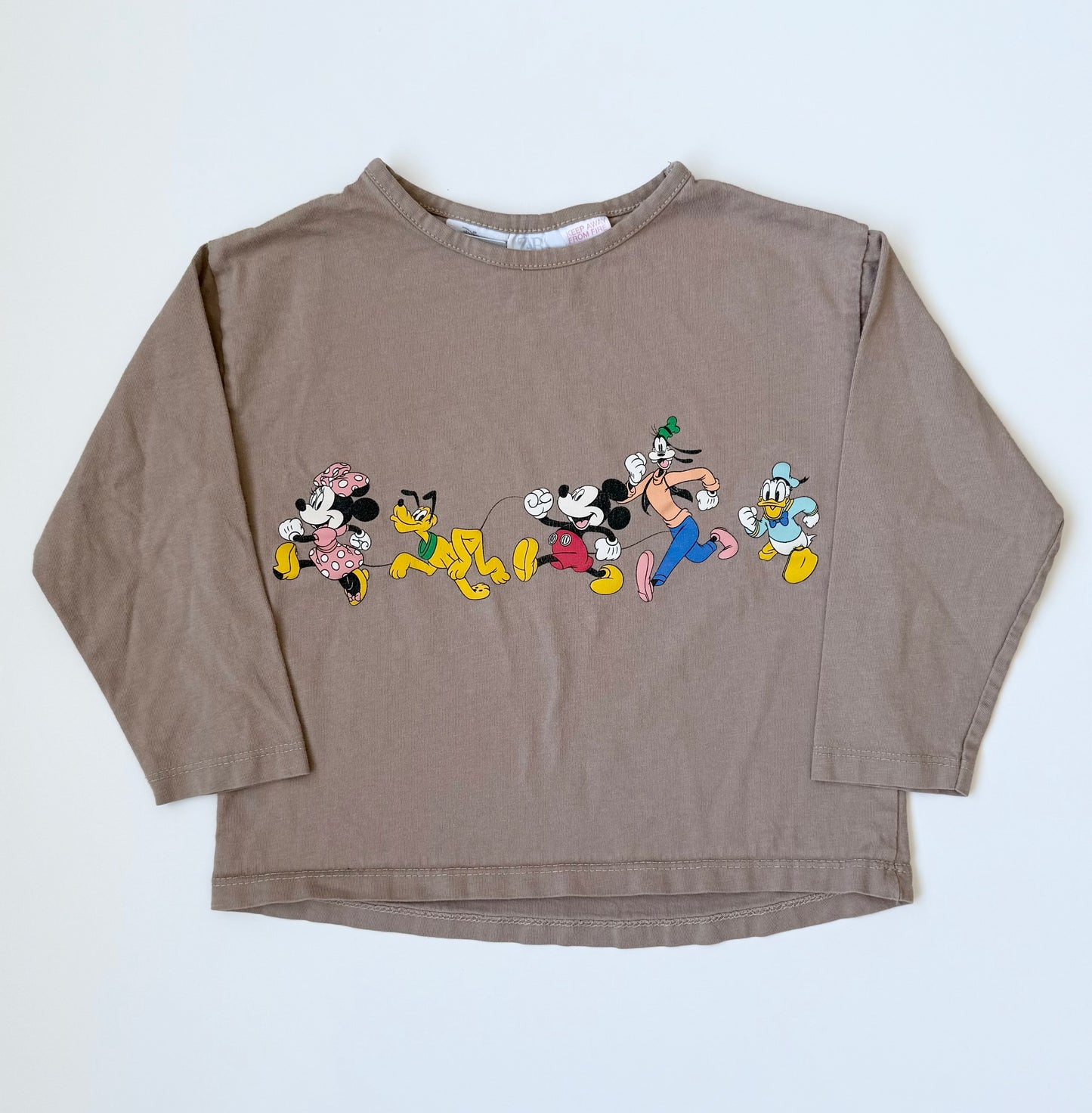 Zara Disney Light Brown Characters Long Sleeve (2-3 Years)