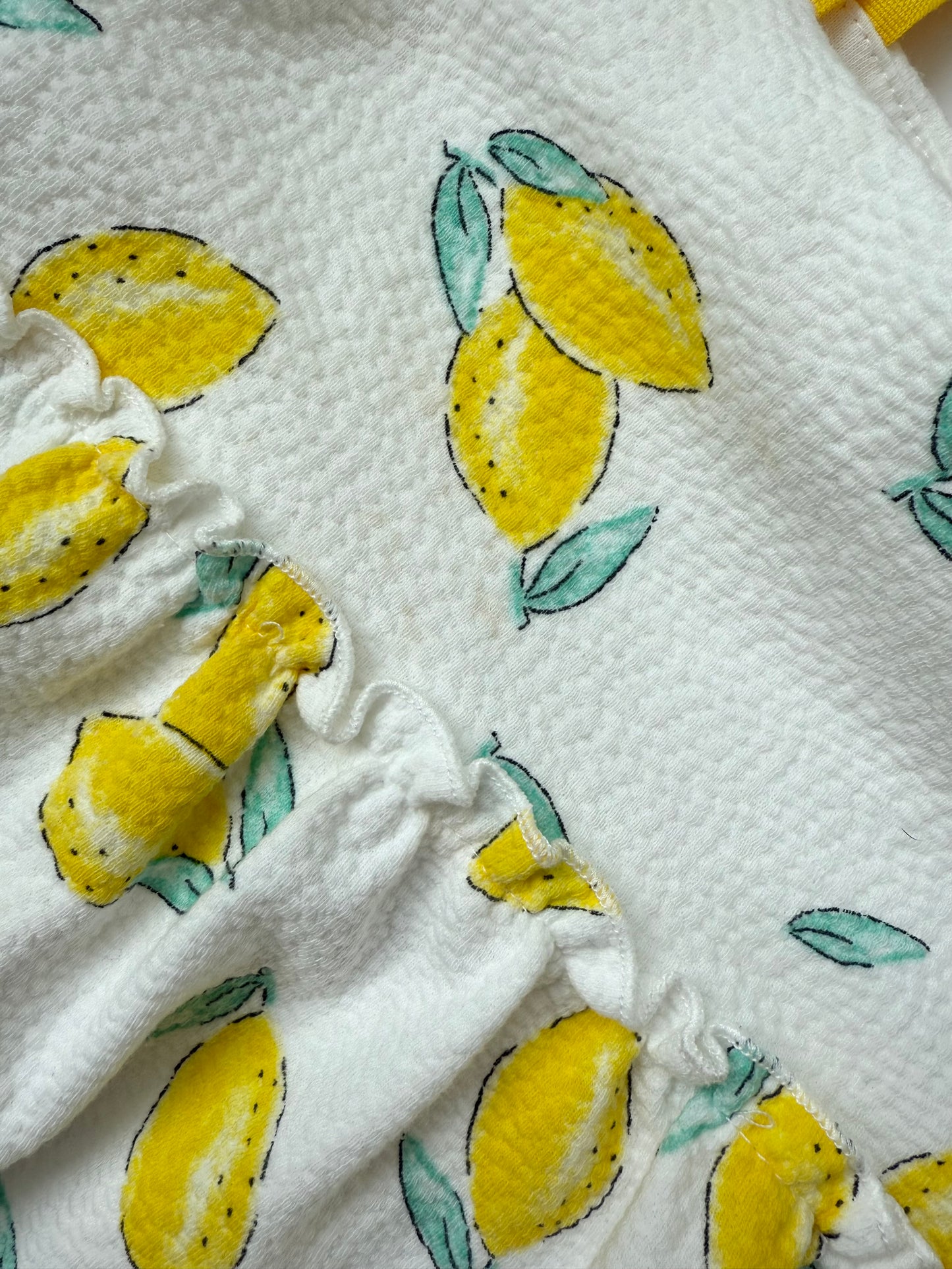 Zara White & Yellow Lemon Dress (3-4 Years)