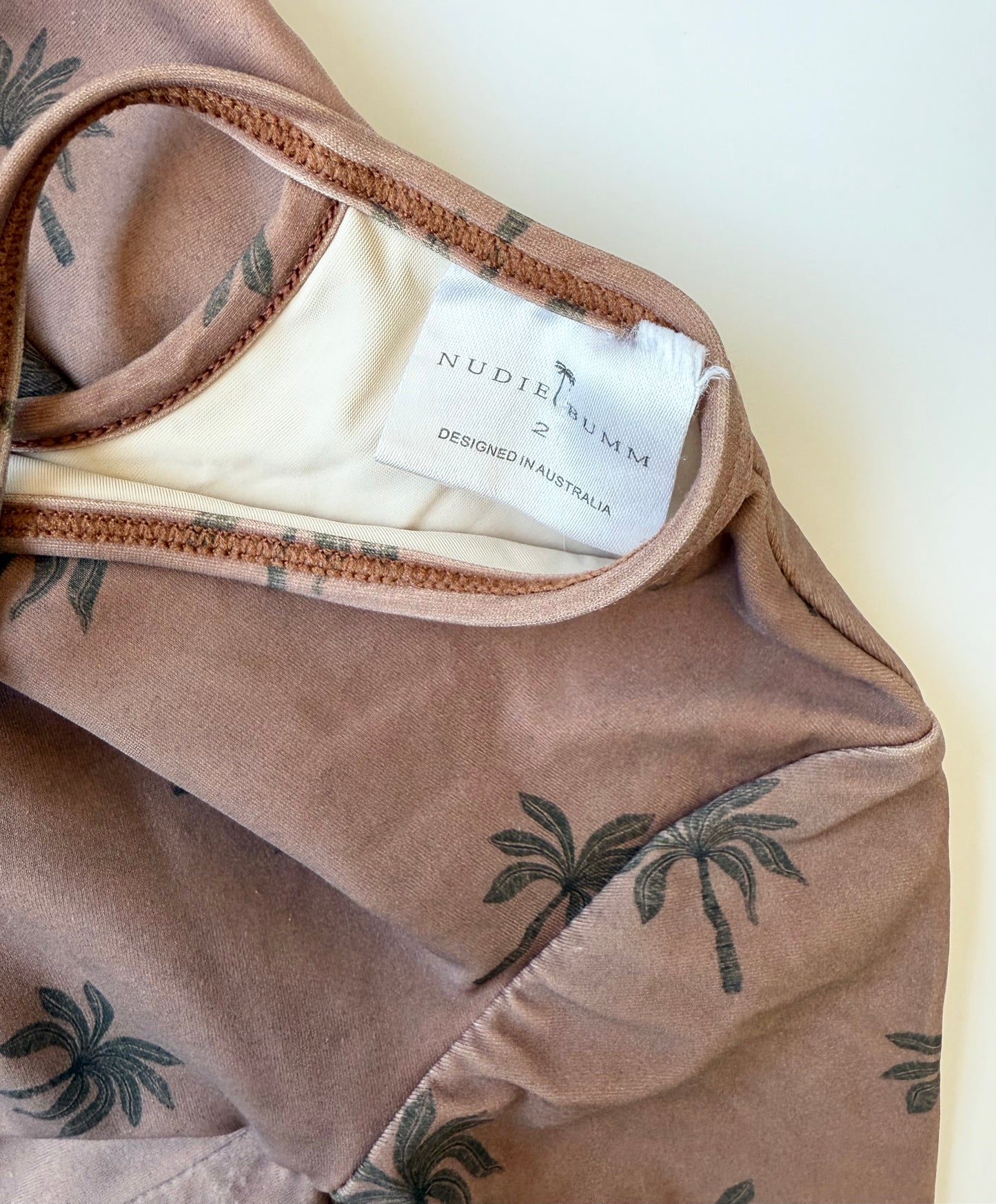 Nudie Bum Odeya Balmy Palmy Long Sleeve One Piece Swimsuit (2T)