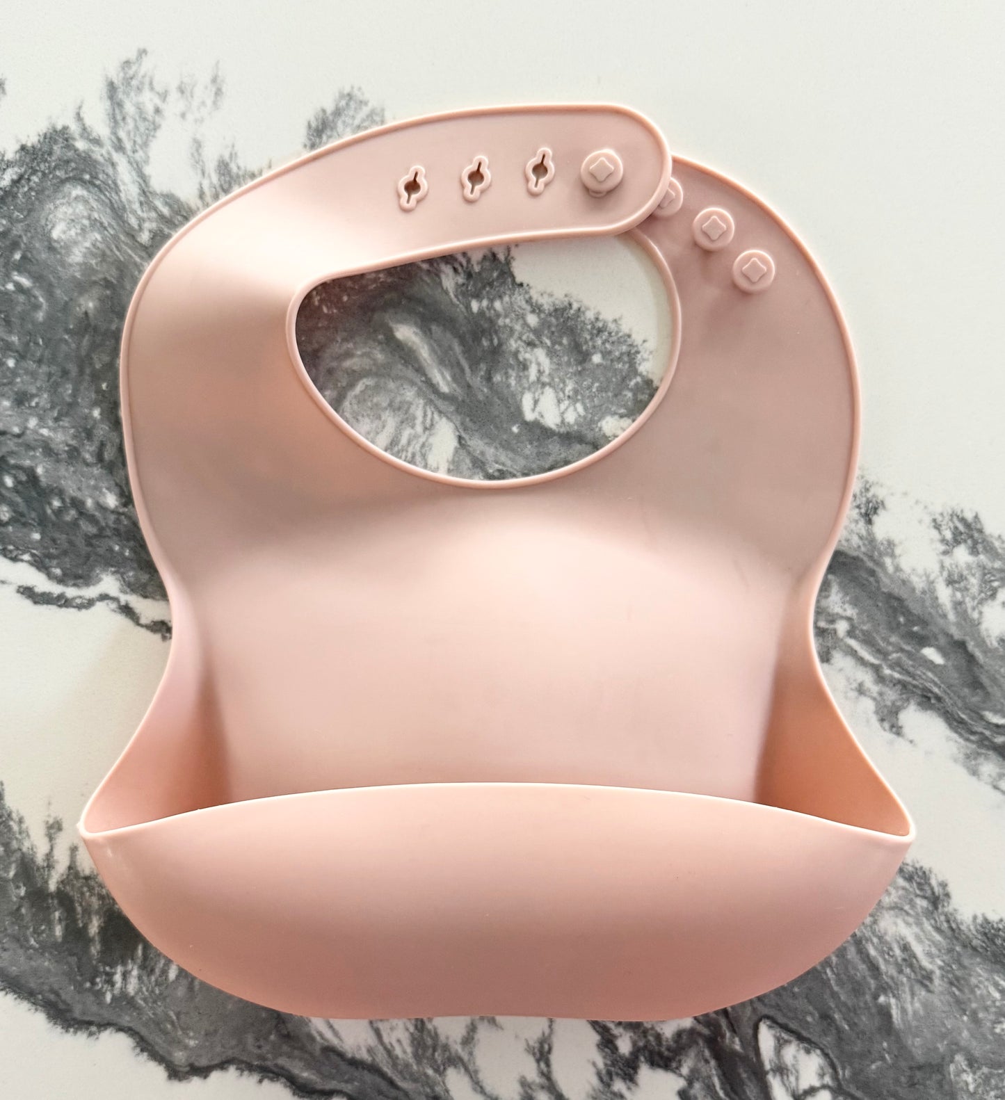 Dusty Rose Silicon Bib
