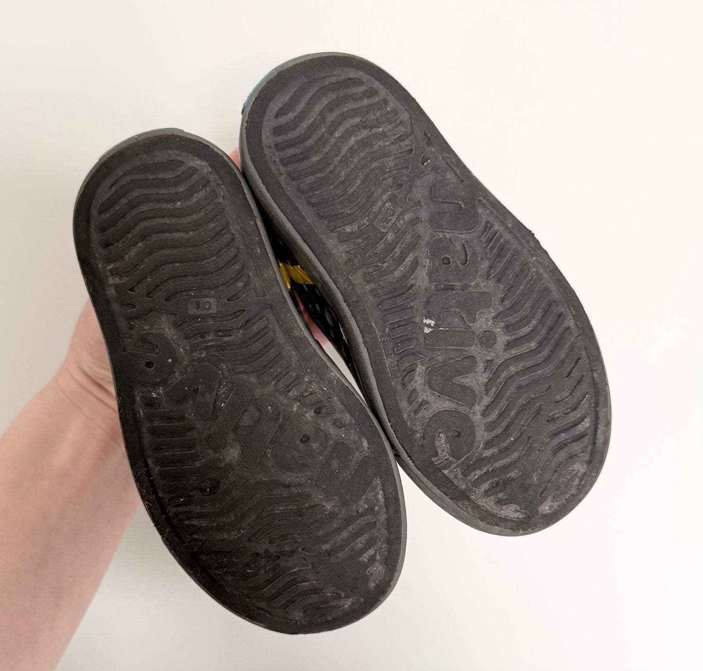 Native Black & Grey Jefferson Slip Ons (6)