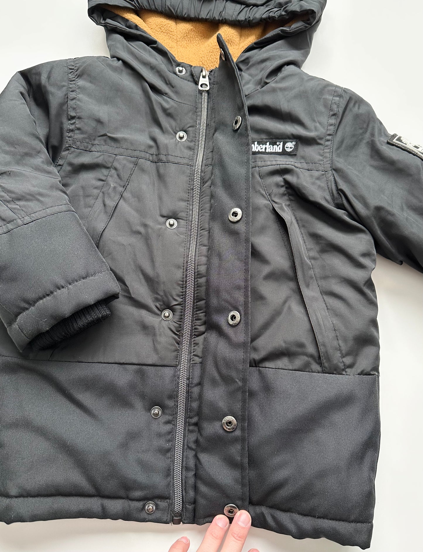 Timberland Black & Light Brown Interior Winter Jacket (2T)