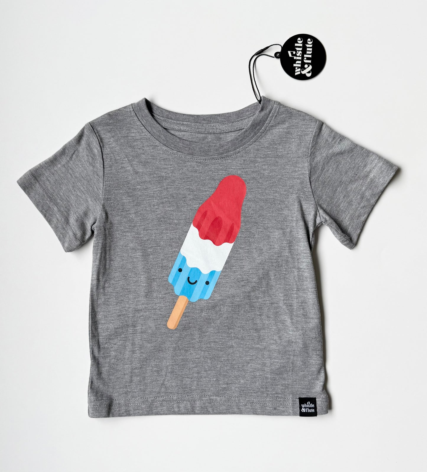 Whistle & Flute Light Grey Space Pop T-Shirt - New (1-2 Years)