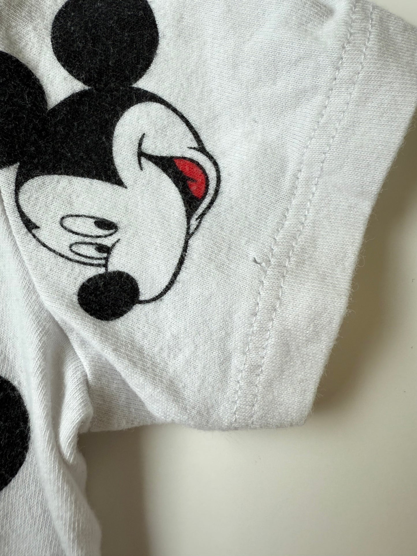 H&M Disney White Mickey Heads T-Shirt (6-9 Months)