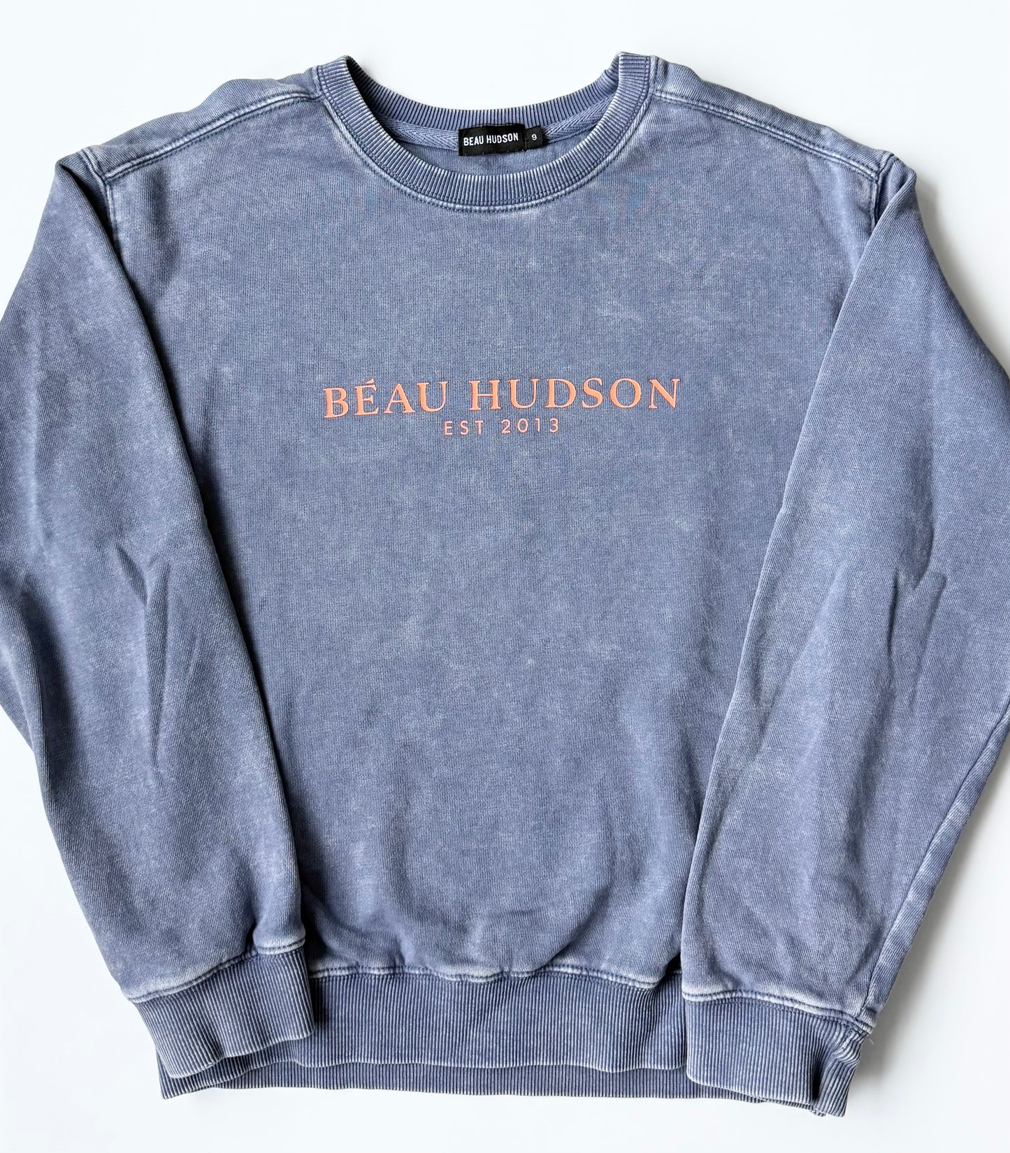 Beau Hudson Marble Blue & Neon Print Sweater (9 Years)