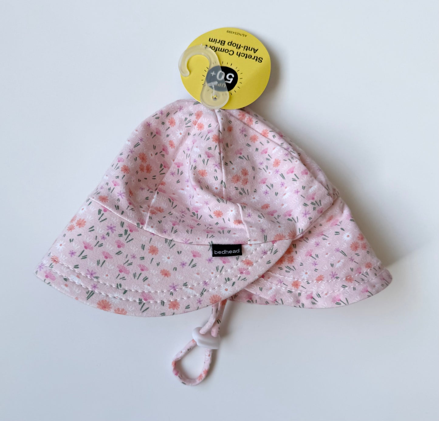 Bedhead Legionnaire Flap Sun Hat in Pink Floral - New (3-6 Months - 42CM)