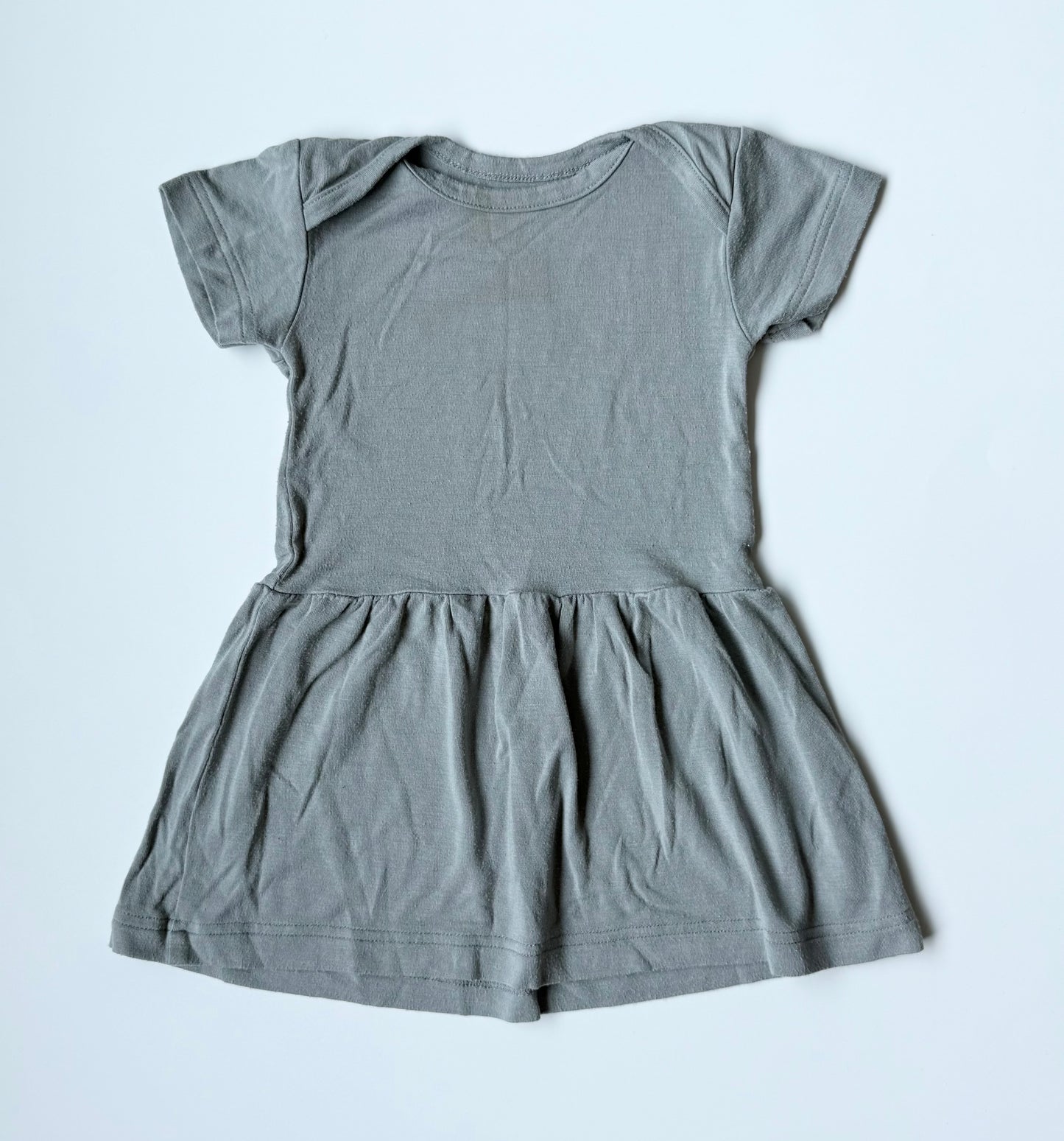 Small Shop Grey Short Sleeve Dress (6 Months)