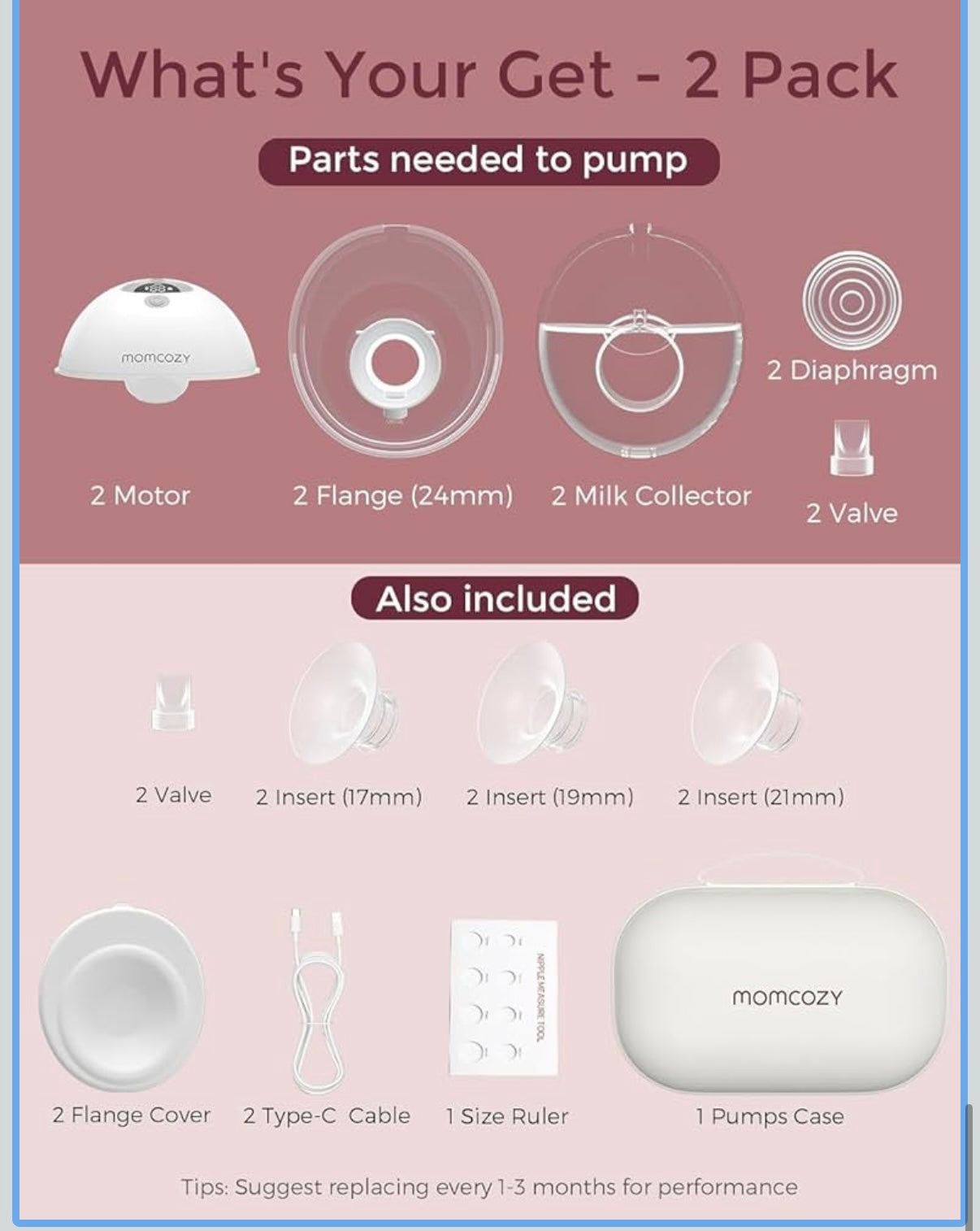 Momcozy M5 Hands-Free Wearable Breast Pump