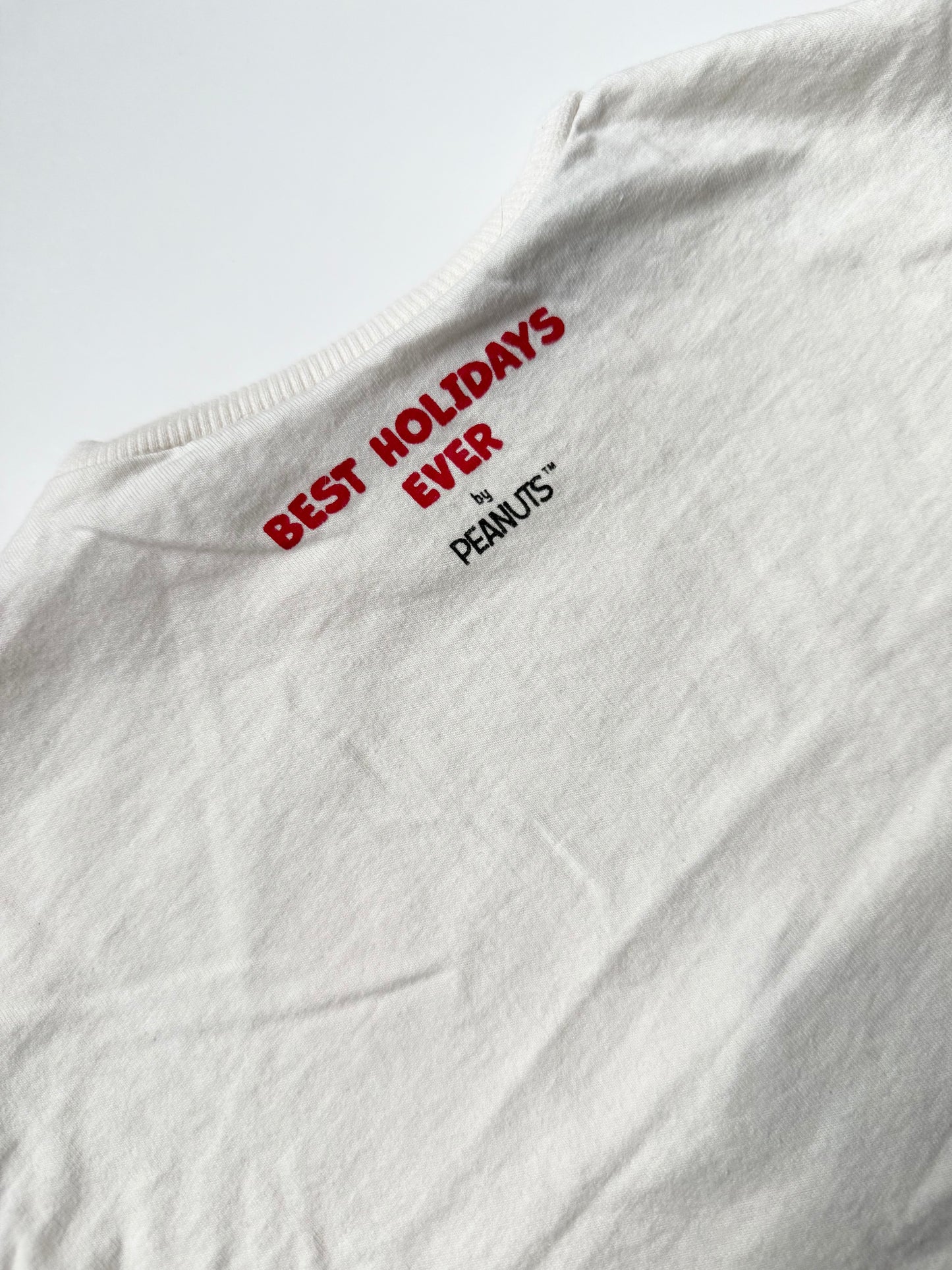 Zara x Peanuts Snoopy & Woodstock Christmas Tree White Long Sleeve (5-6 Years)