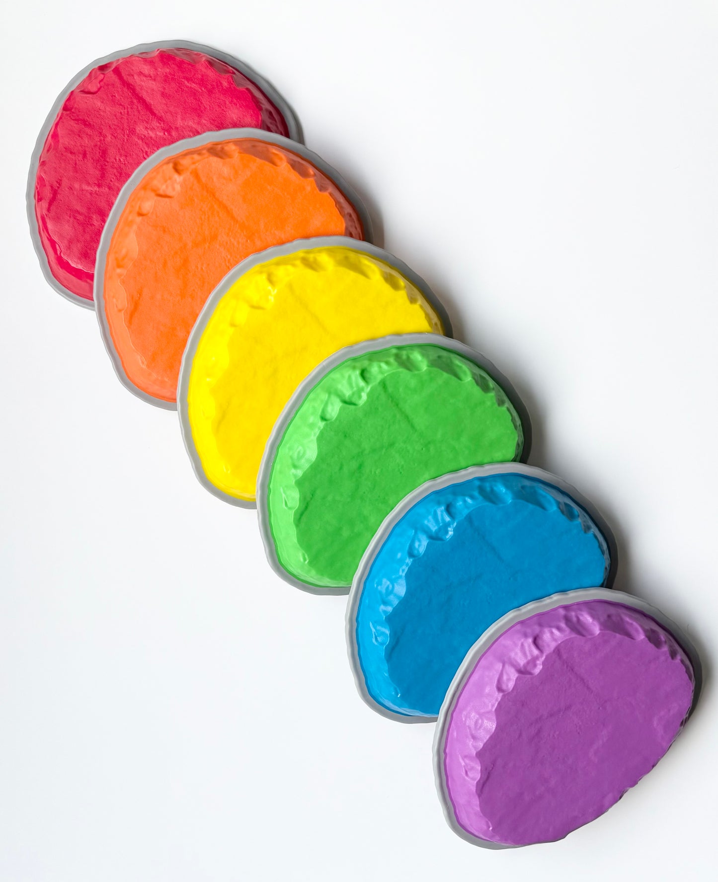 National Geographic Durable Non-Slip Rainbow Stepping Stones