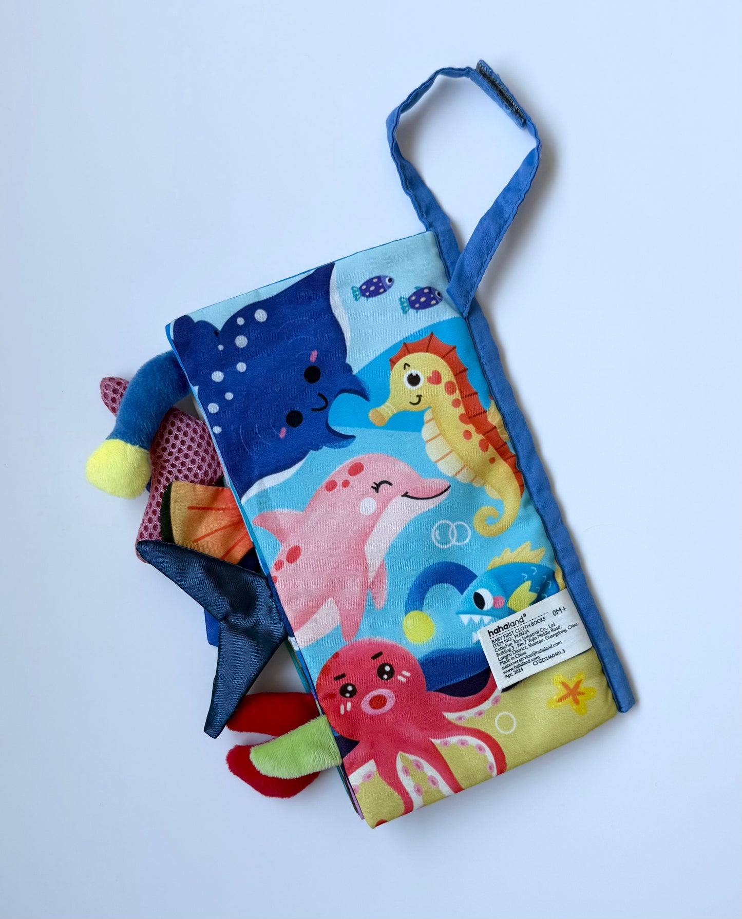 Hahaland Marine Animals Fabric Crinkle Book