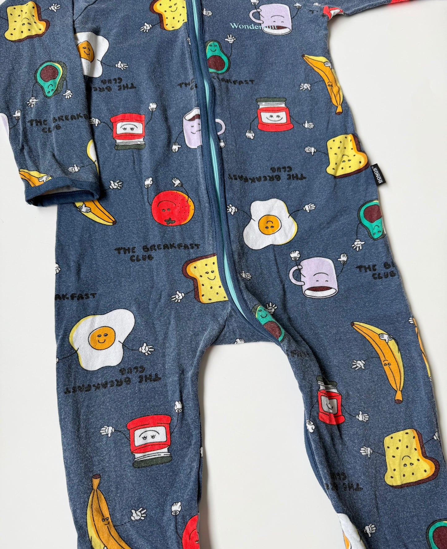 Bonds Wondersuit Blue Breakfast Club Sleeper Romper (18-24 Months)
