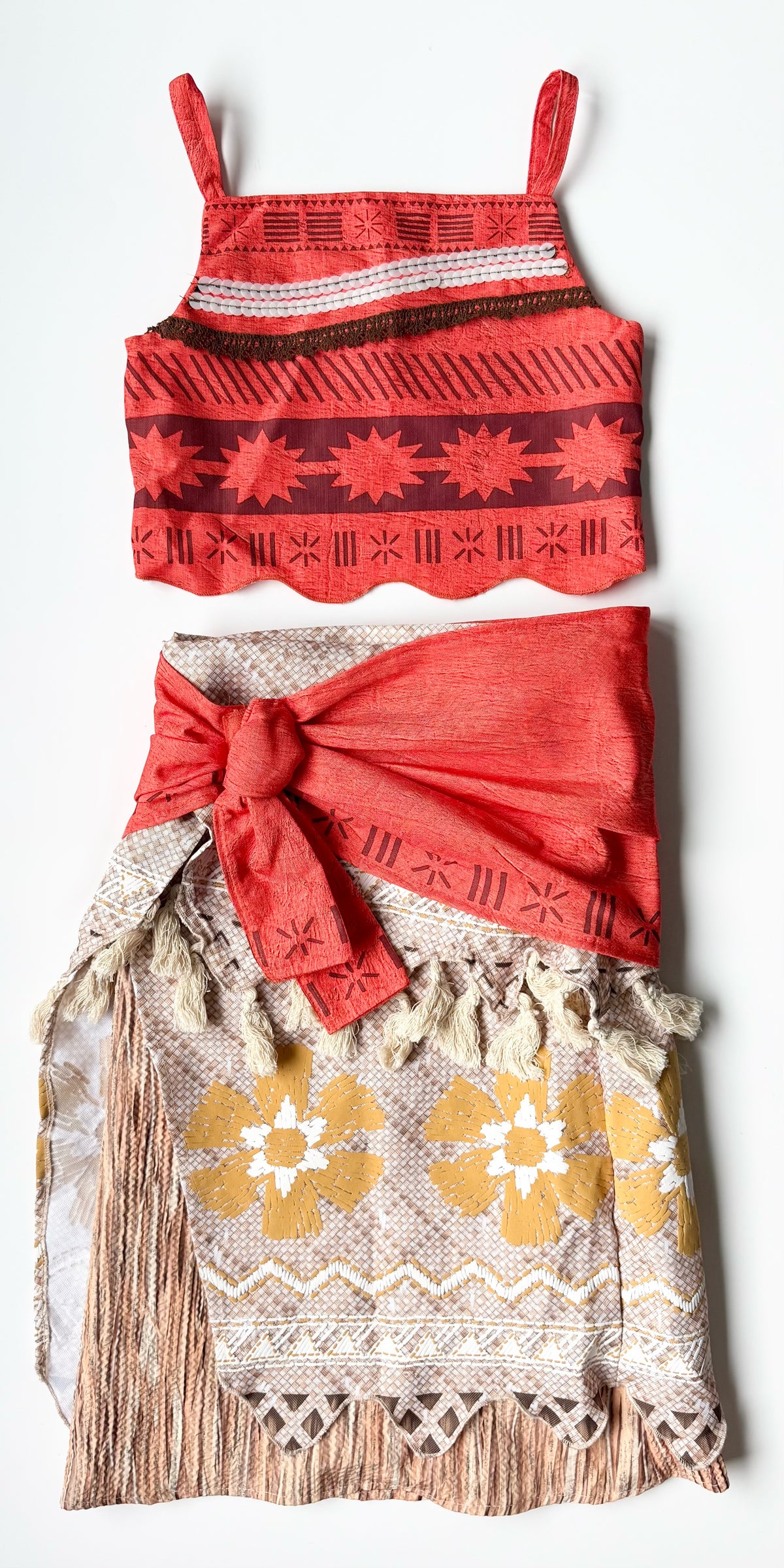 Disney Store Moana Skirt & Top Costume (7-8 Years)
