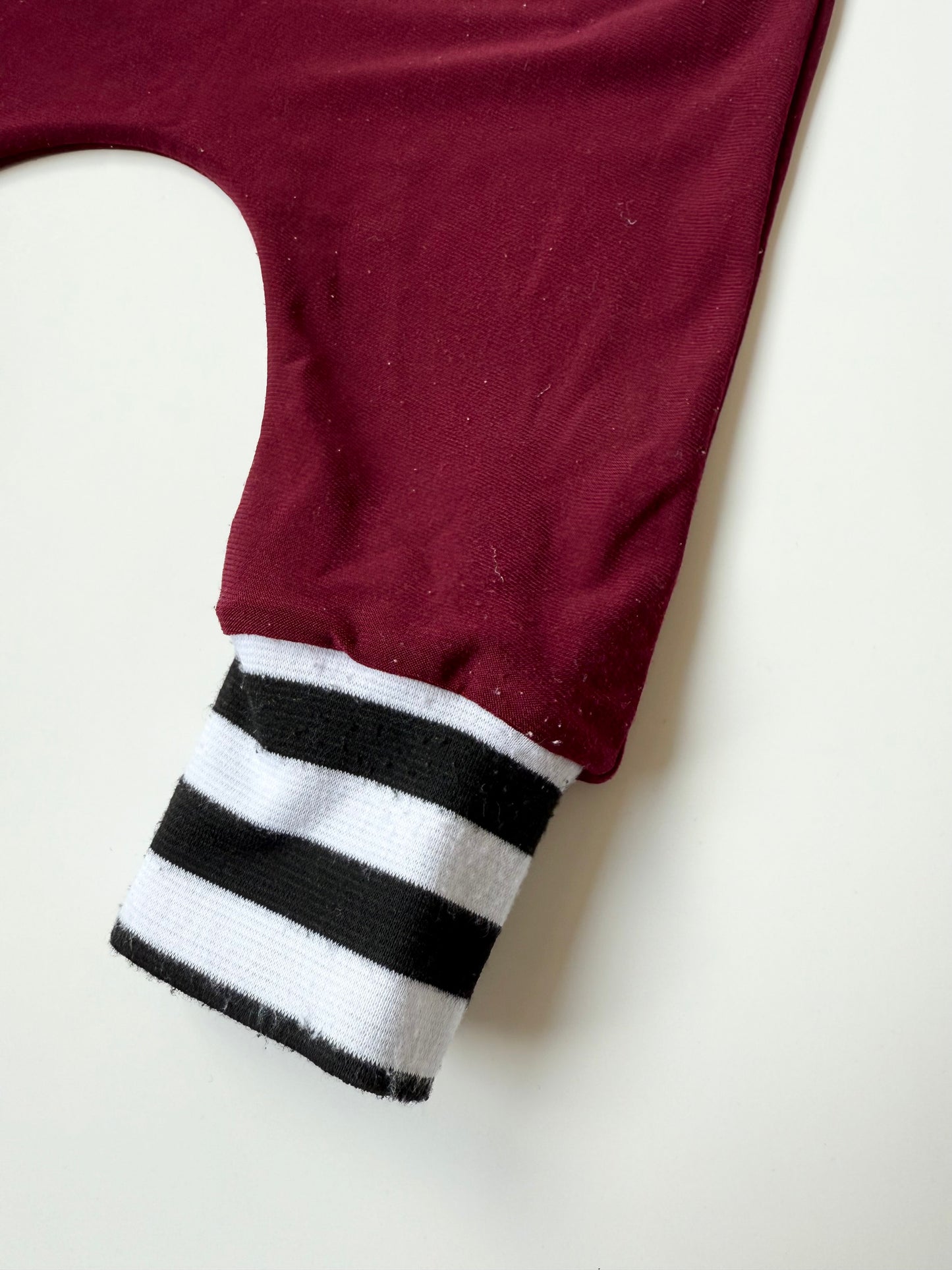 Quinn & Dot Maroon & Stripped Haram Pants (3-6 Months)