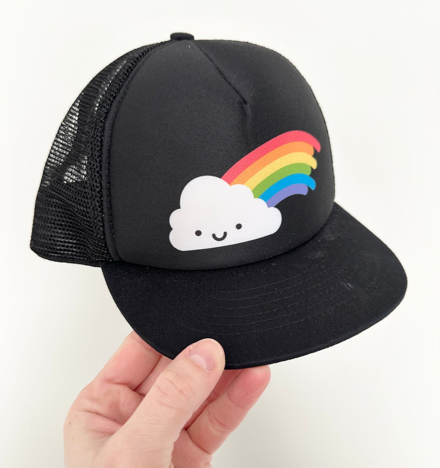 Whistle & Flute Rainbow Flatbrim Snapback Cap - Mesh (Medium: 3-6 Years)