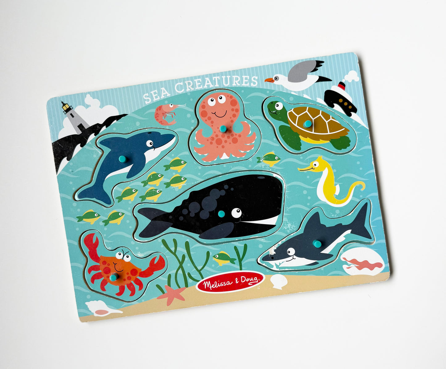 Melissa & Doug Sea Creatures Wooden Puzzle
