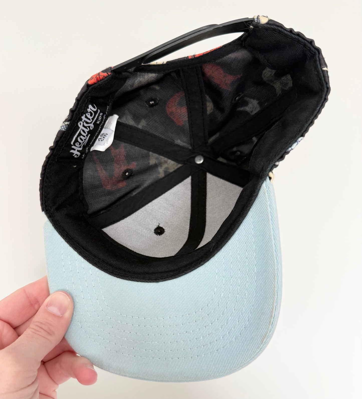 Headster Black & Blue Alligator SnapBack Hat (48CM)