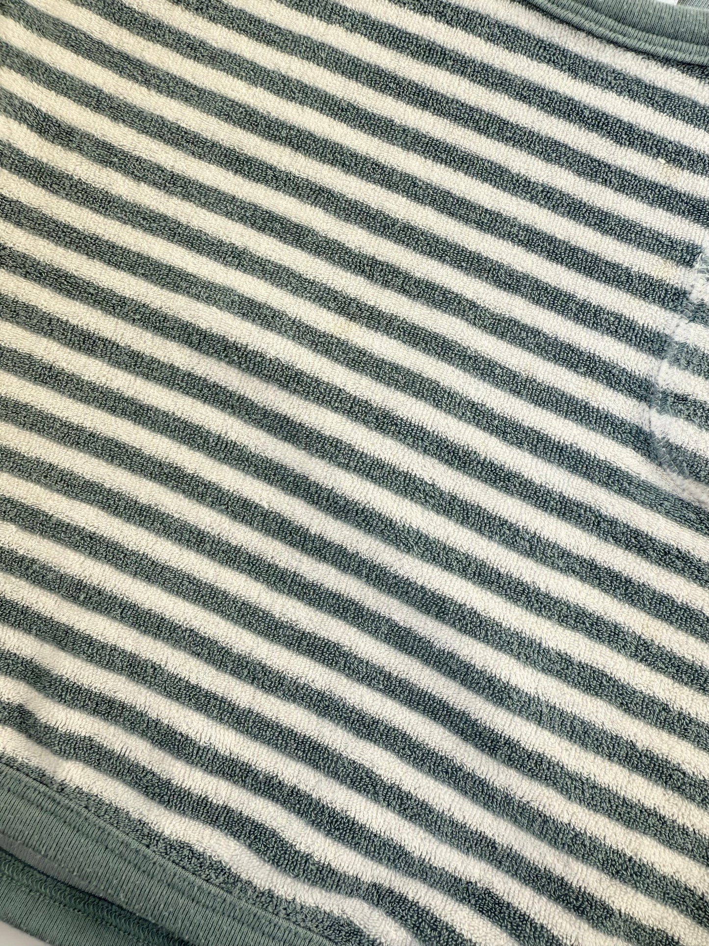 Modern Moments Blue & White Stripped Terry T-Shirt & Shorts Set (24 Months)