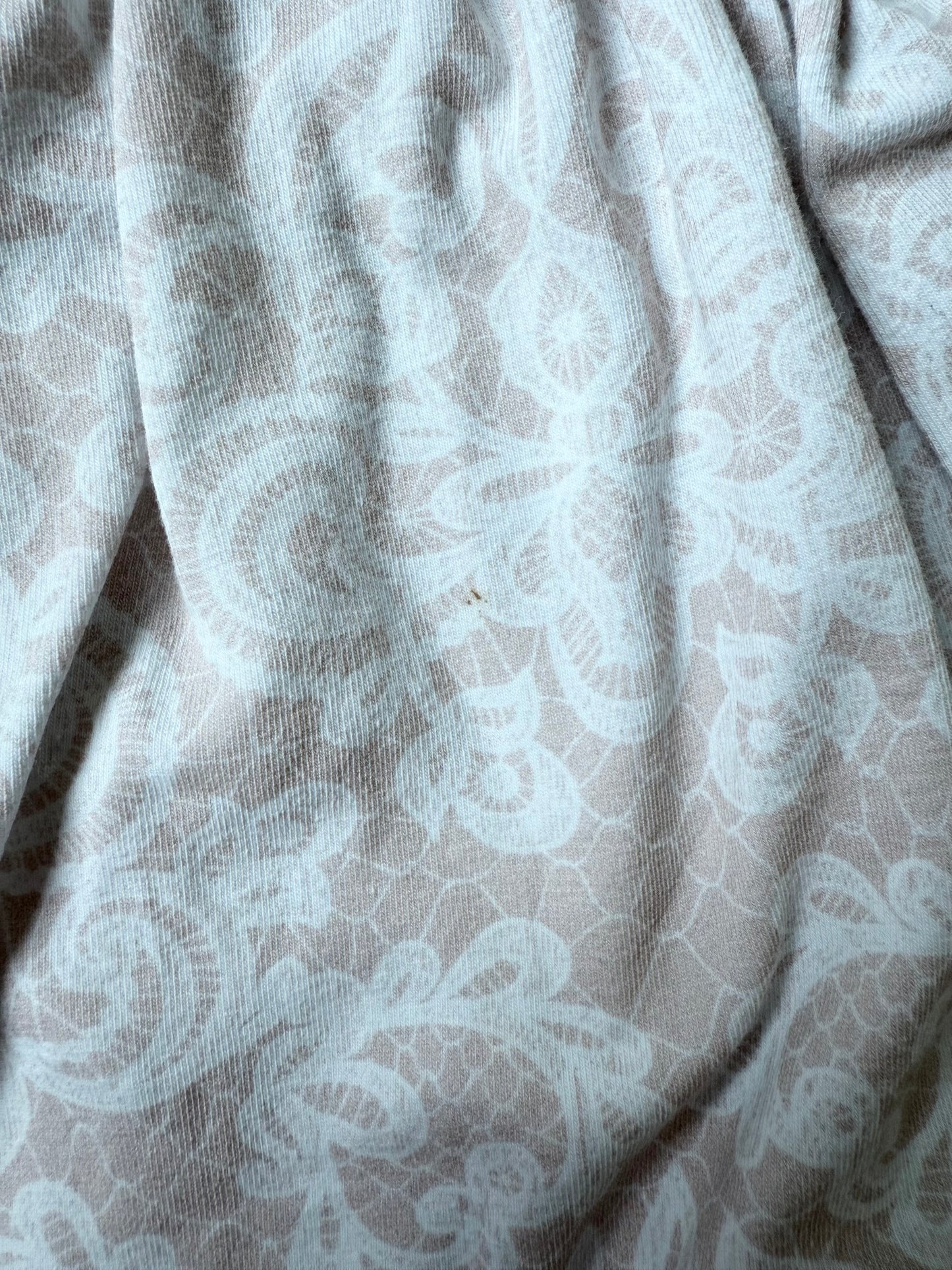 Daniel’s Threadz Light Beige & White Damask Short Sleeve Dress (2/3 Years)