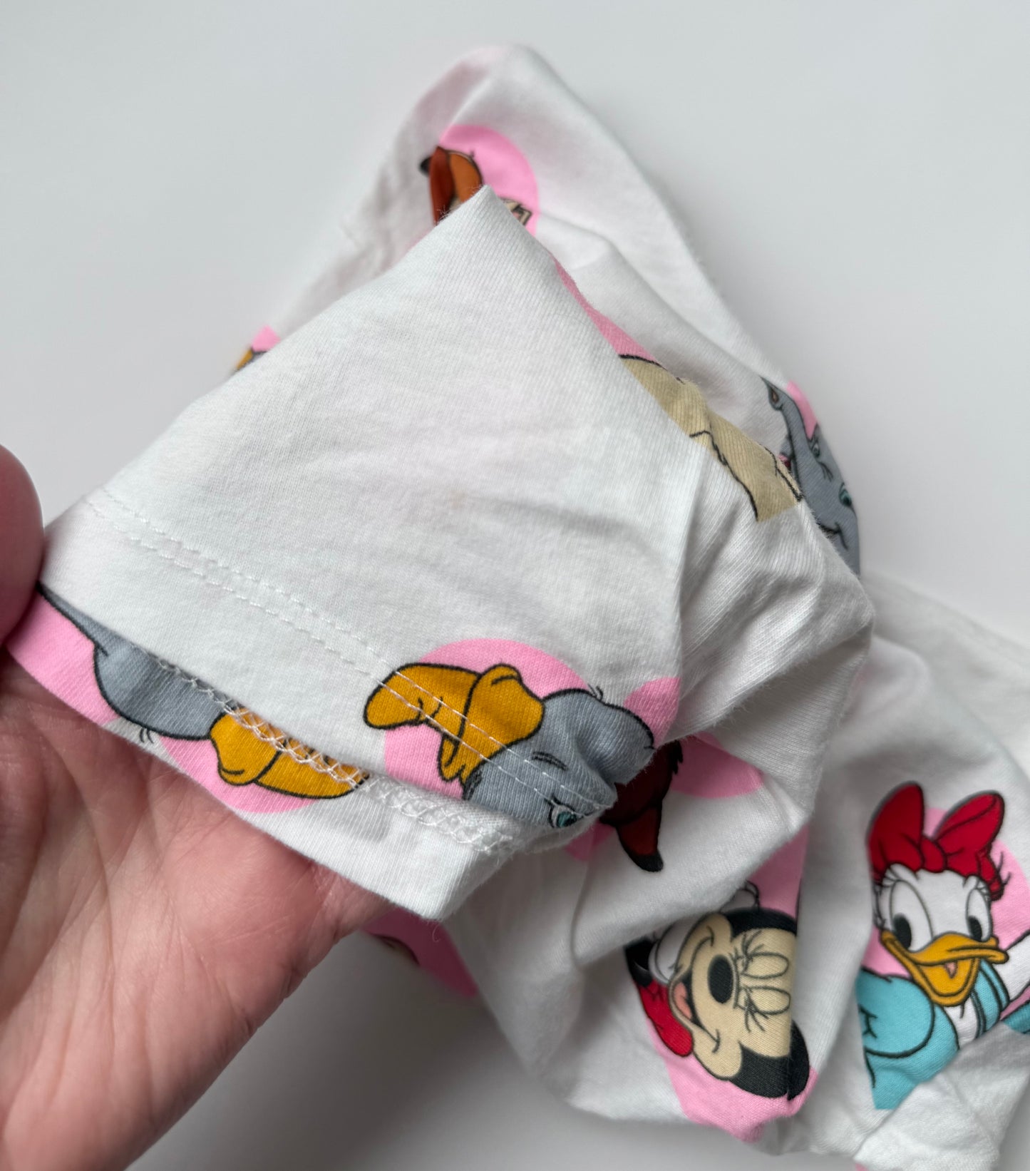 Zara x Disney Character Hearts White Front Knot T-Shirt (2-3 Years)