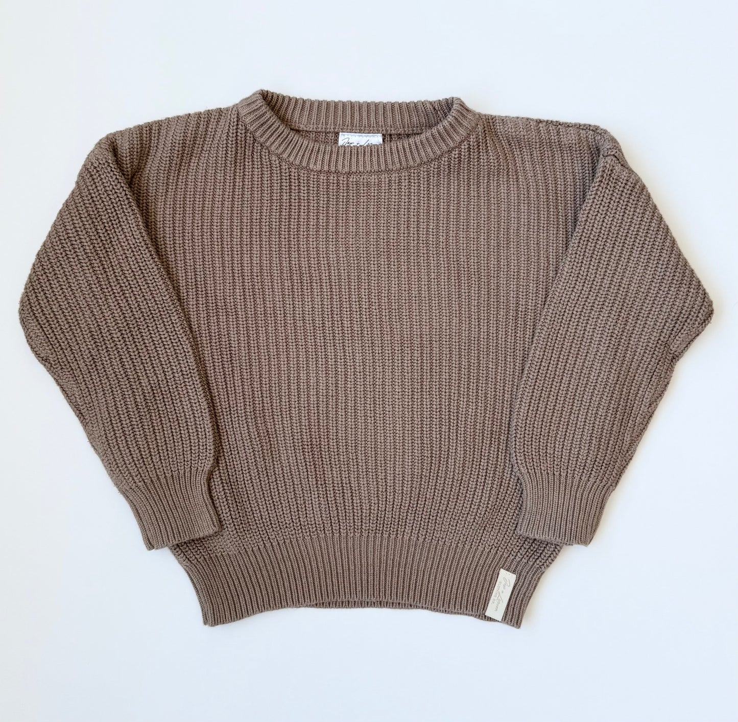 Jax & Lennon Brown Knit Sweater (3-4 Years)