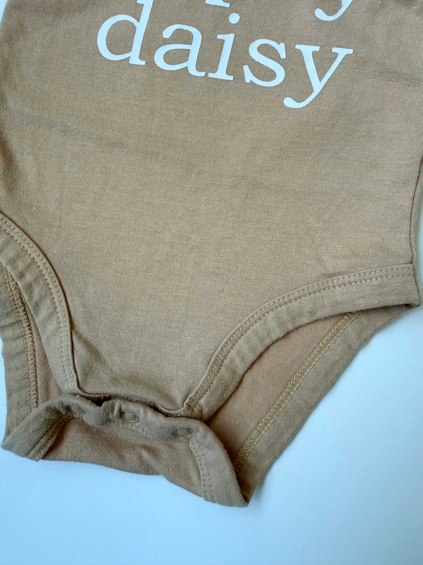 PL Baby Light Orange “Oopsy Daisy” Short Sleeve Bodysuit (3 Months)