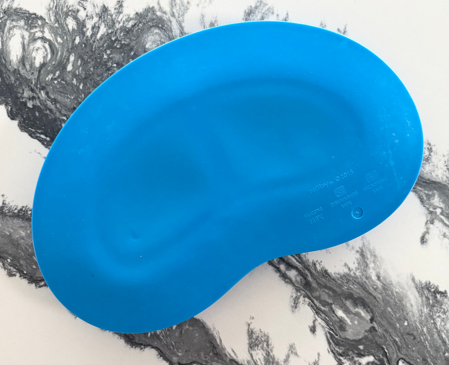 Nuby Two Compartment Blue Suction Plate