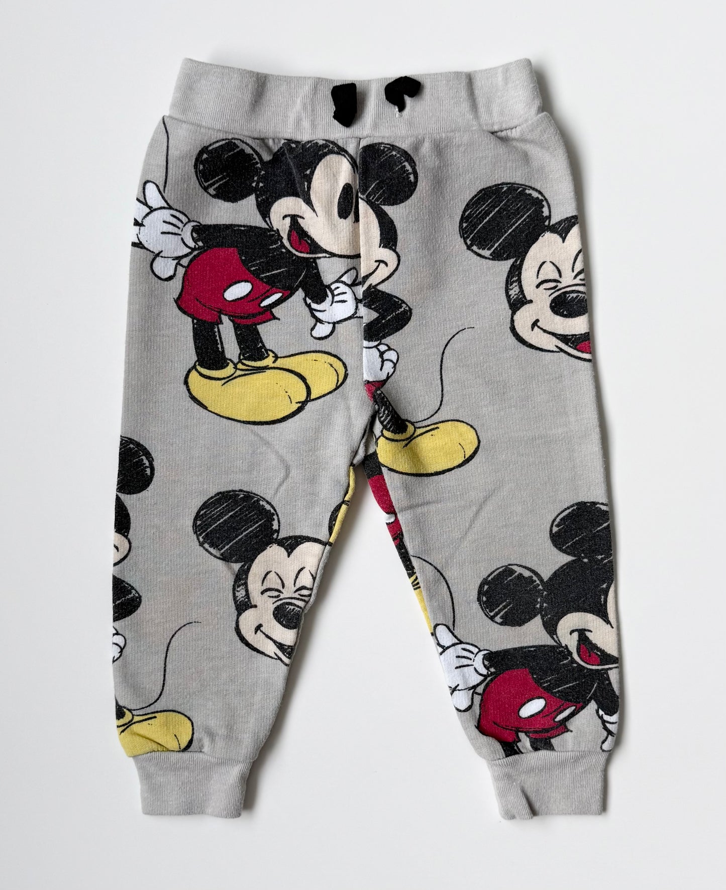 Disney Baby Grey Mickey AOP Sweater & Pants Set (12 Months)
