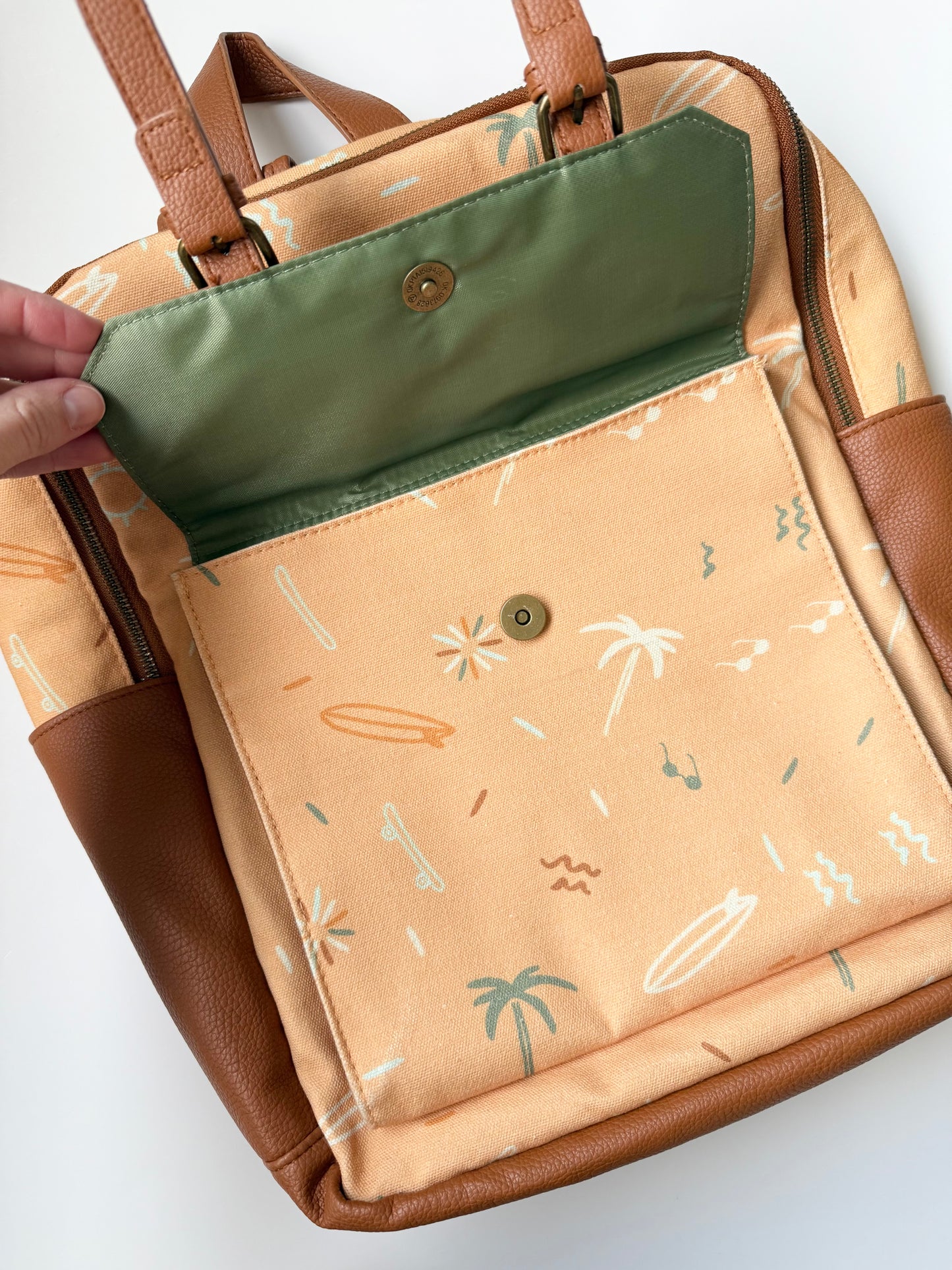 Coco Village Orange Venice Backpack