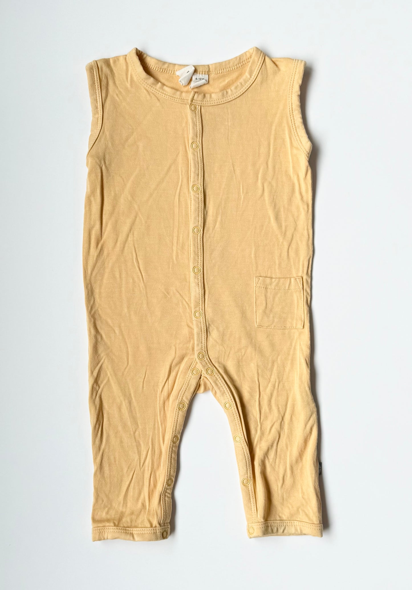 Kyte Honey Sleeveless Snap Romper (6-12 Months)