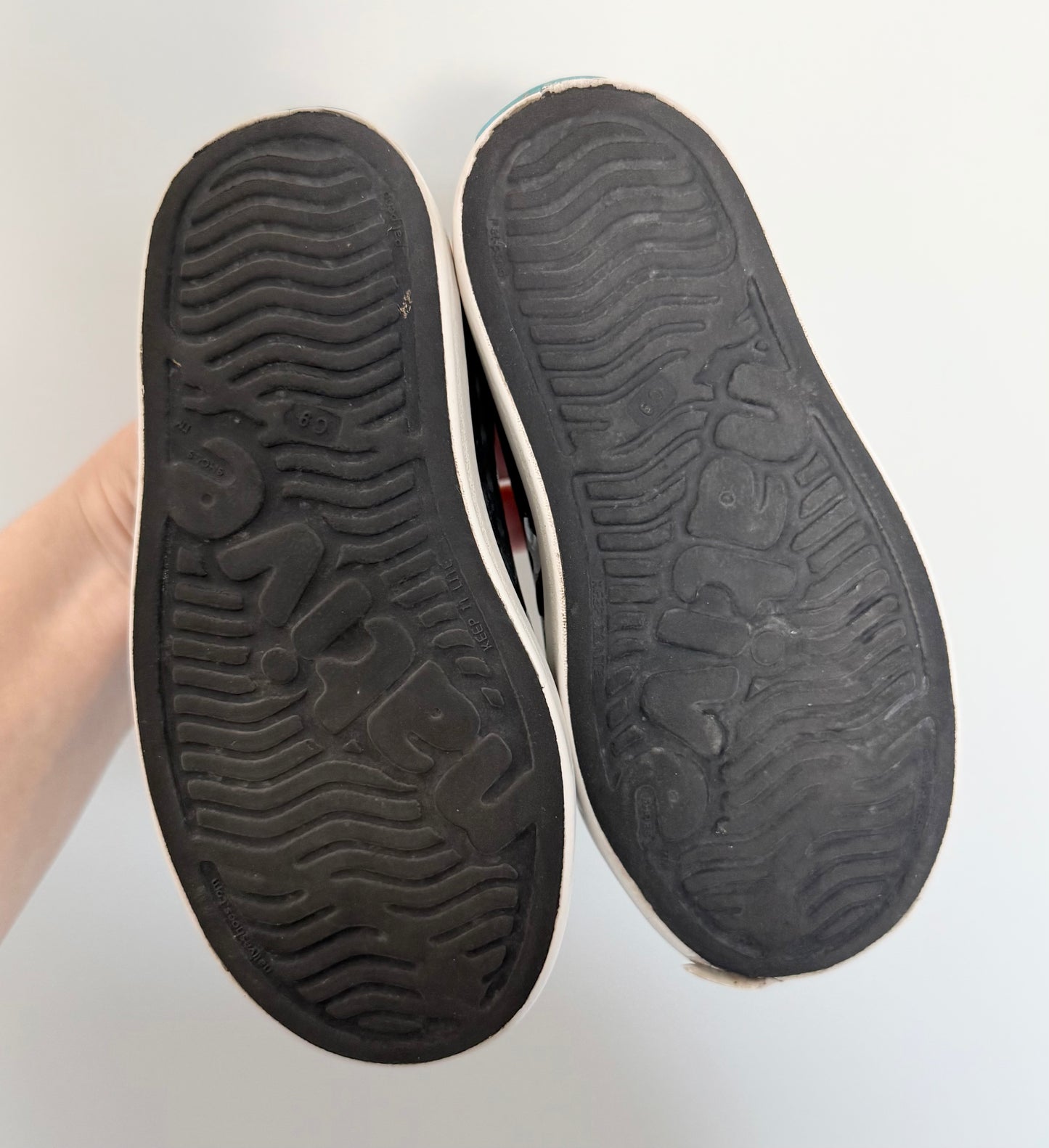 Native Black & White Polkadot Jefferson Slip Ons (C9)