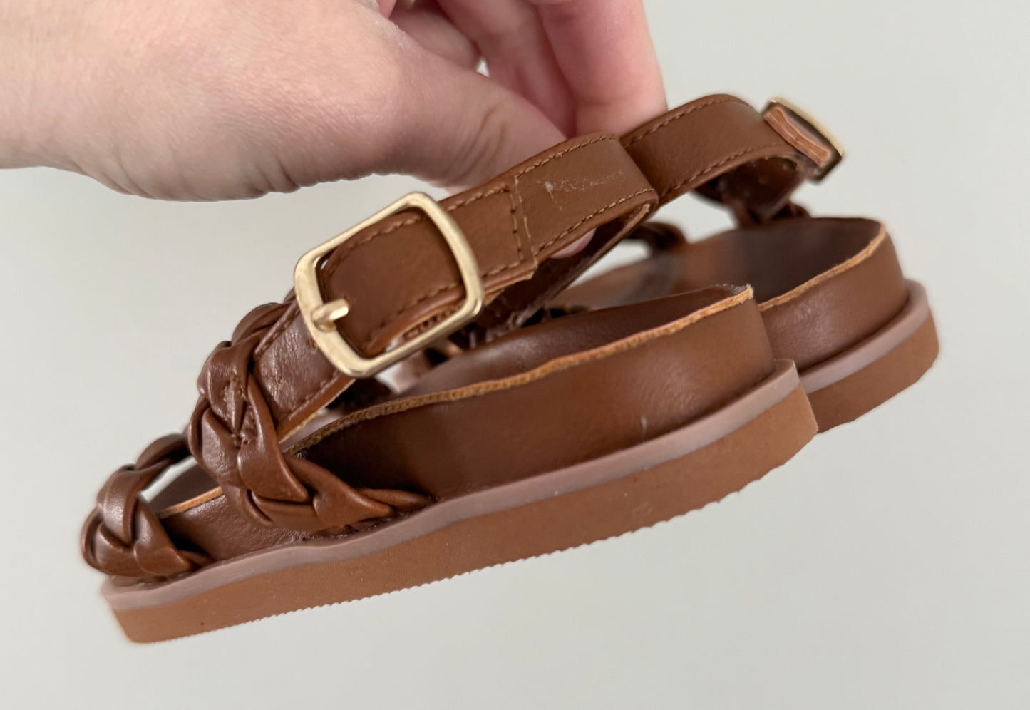Baby Gap Brown Braided Sandals (5/6)