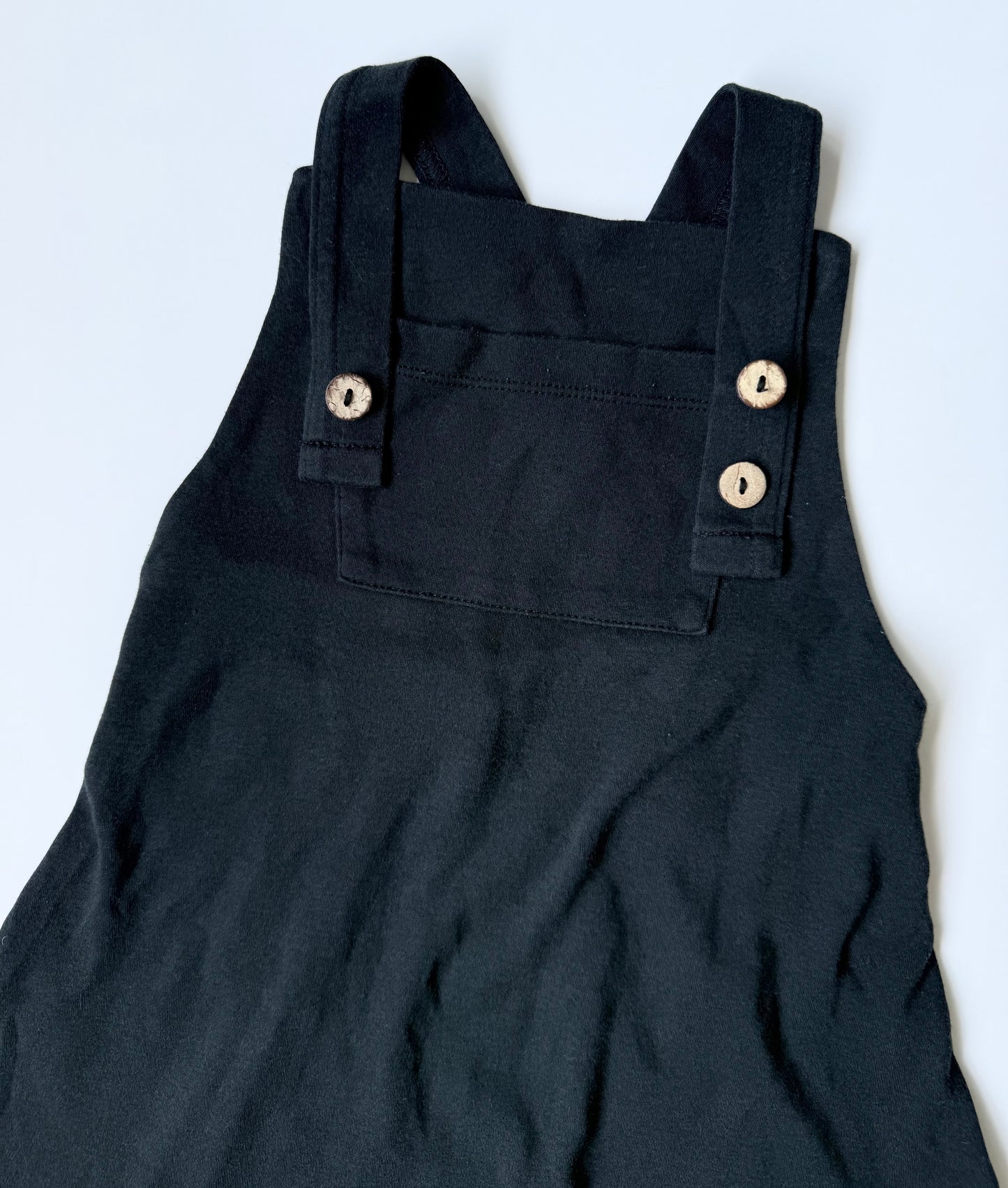 Little & Lively Black Short Overalls (3T/4T)