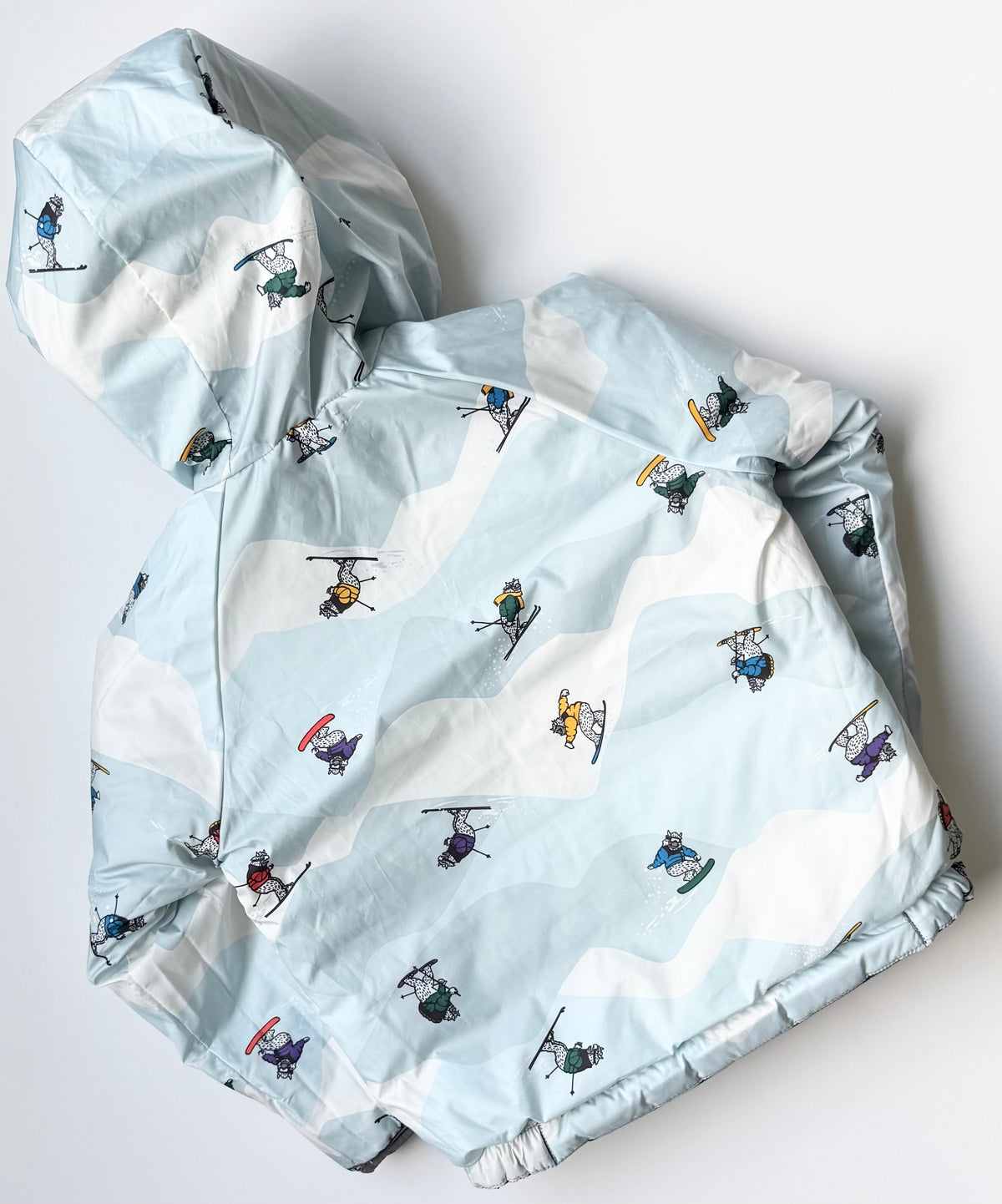 The North Face Perrito Blue Skiers Reversible Puffer Jacket (2T)