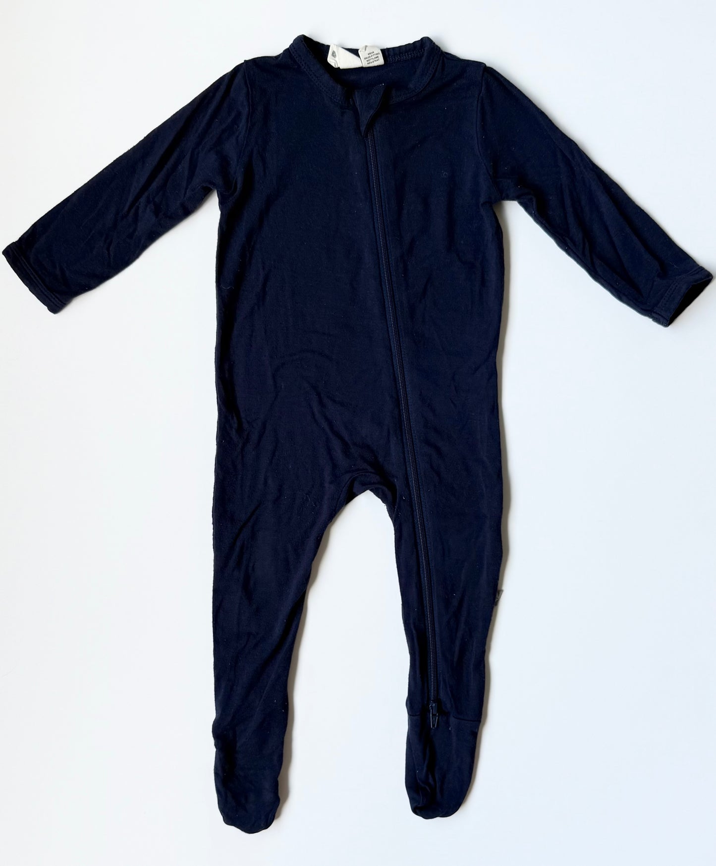 Kyte Navy Zipper Footie Sleeper (3-6 Months)