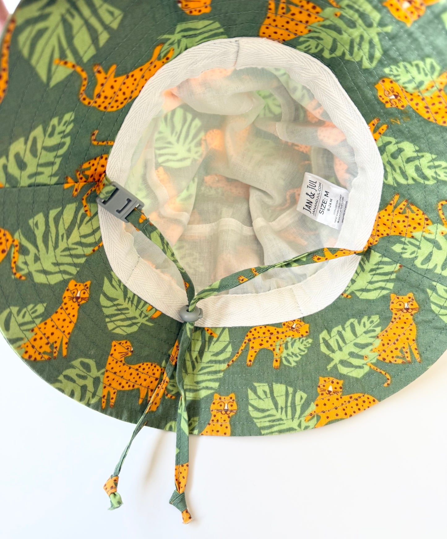 Jan & Jul Green Jungle Sun Hat (6-24 Months - Medium)