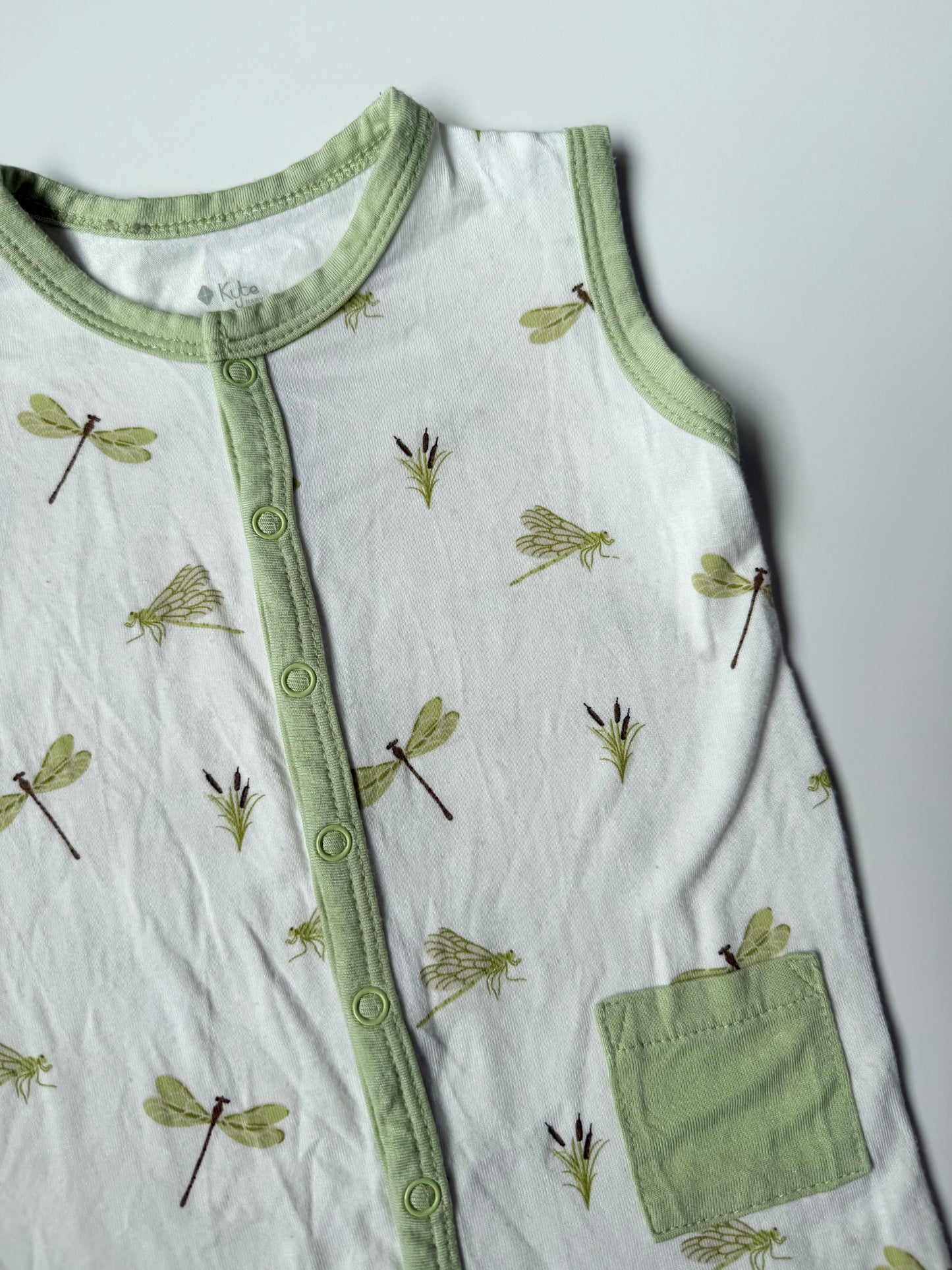 Kyte Dragonfly Sleeveless Snap Romper (3-6 Months)