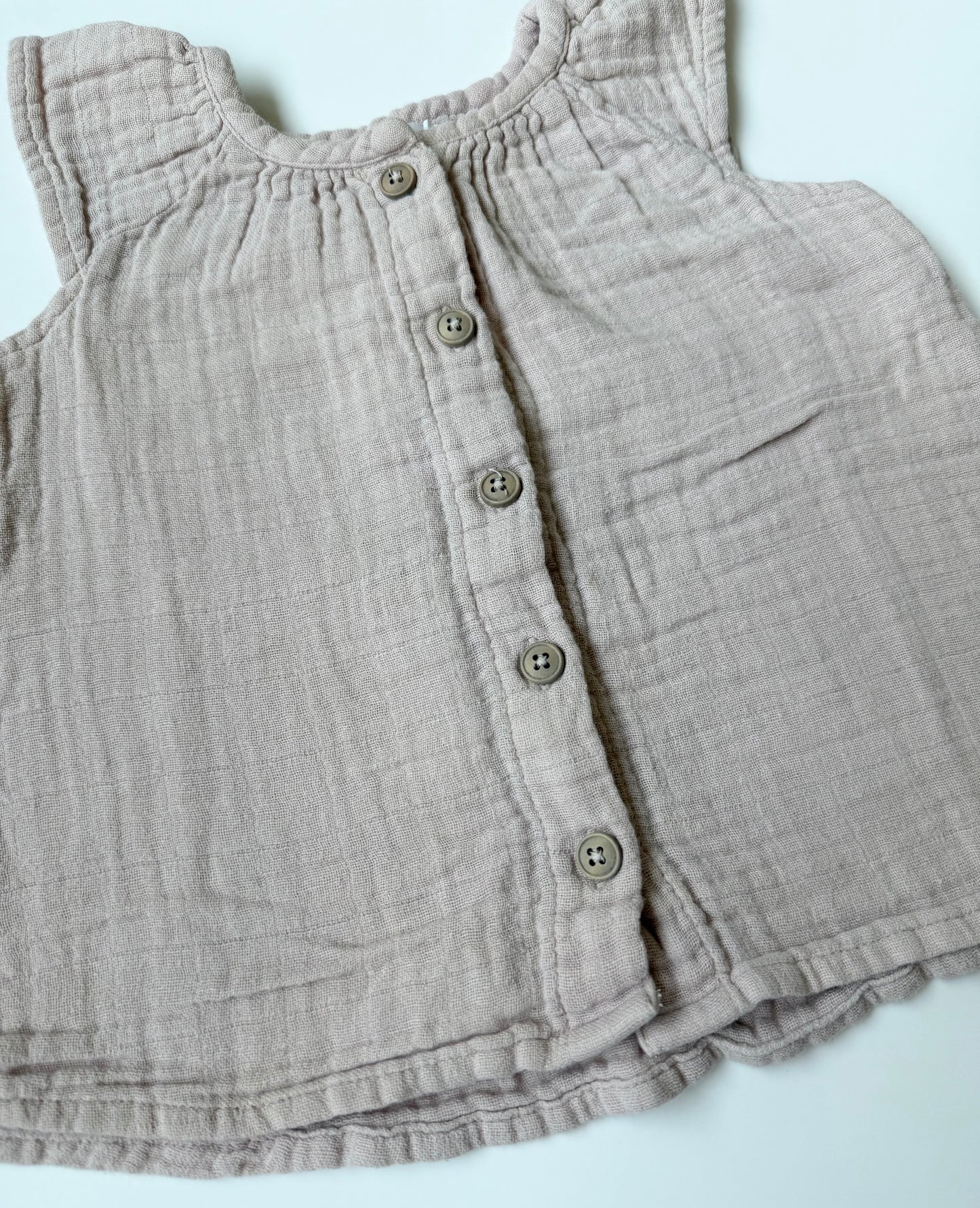Jamie Kay Light Pink Muslin Short Sleeve Top (1 Year)