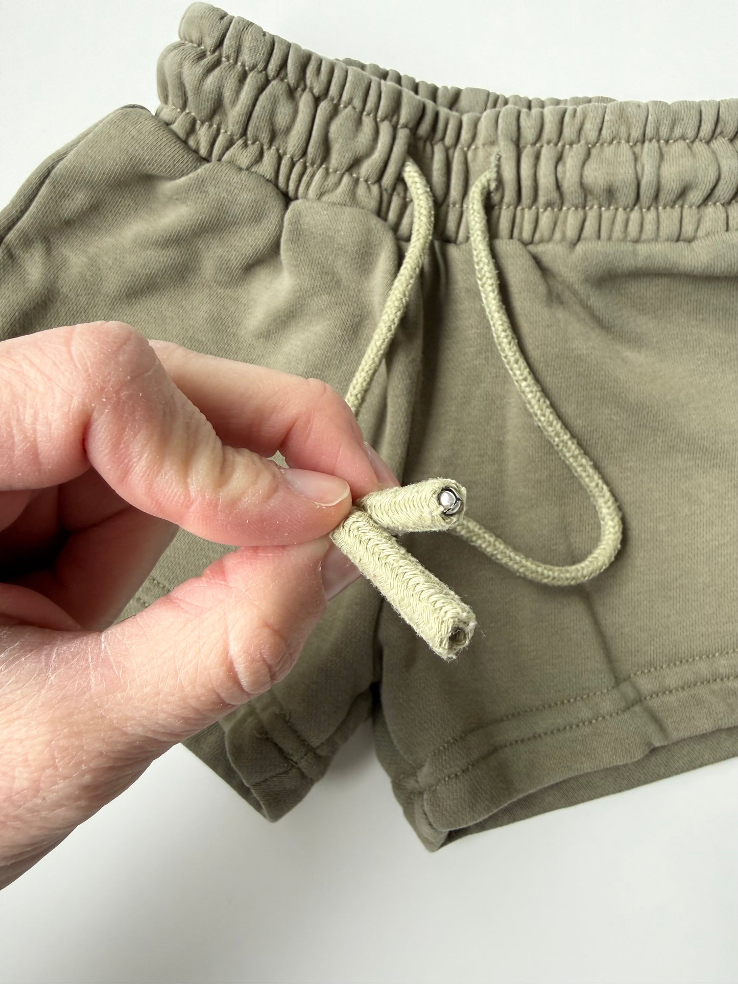 Kindly Green Sweat Shorts (1T)