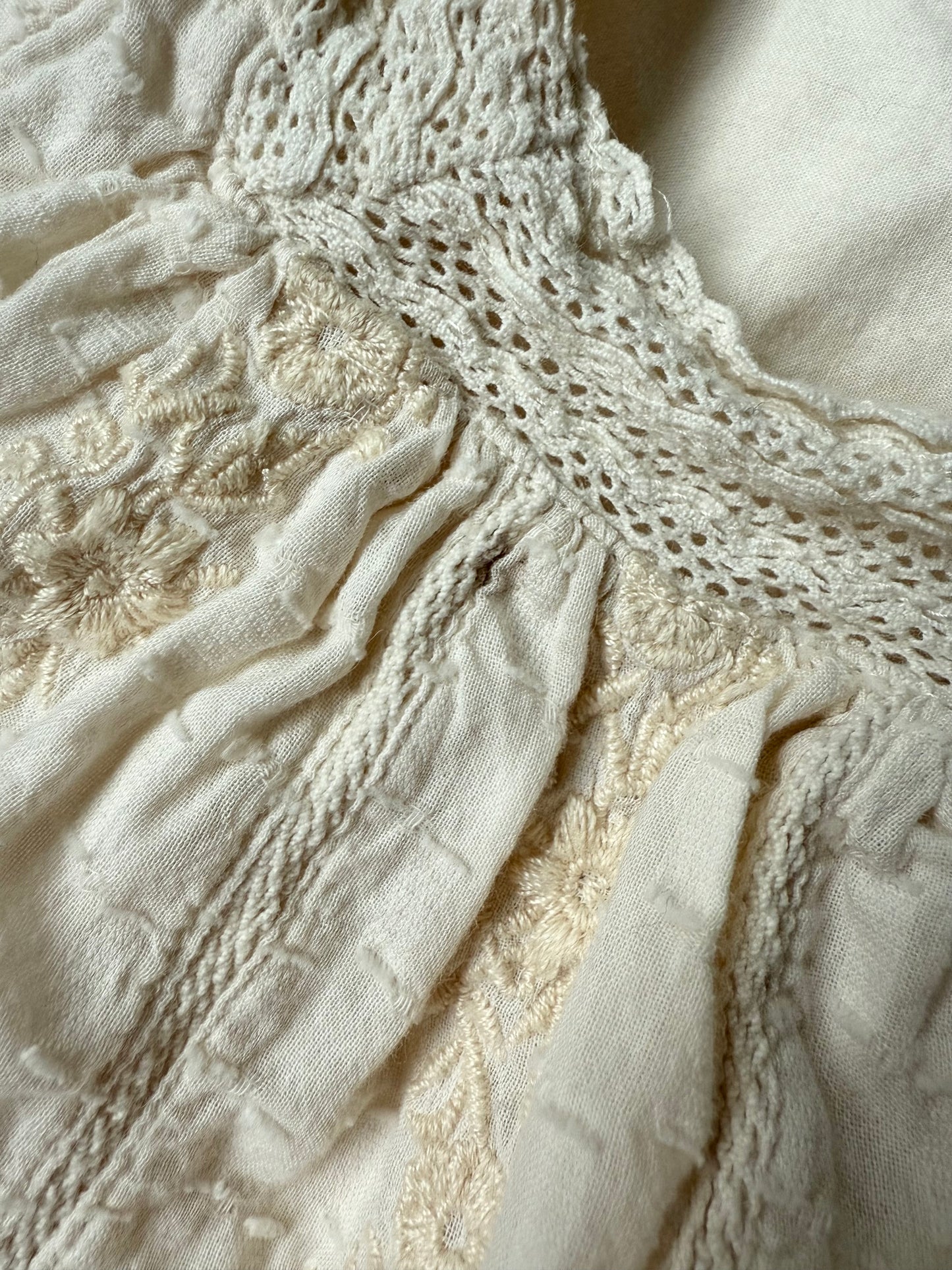 Zara Off White Lace Short Sleeve Dress (18-24 Months)