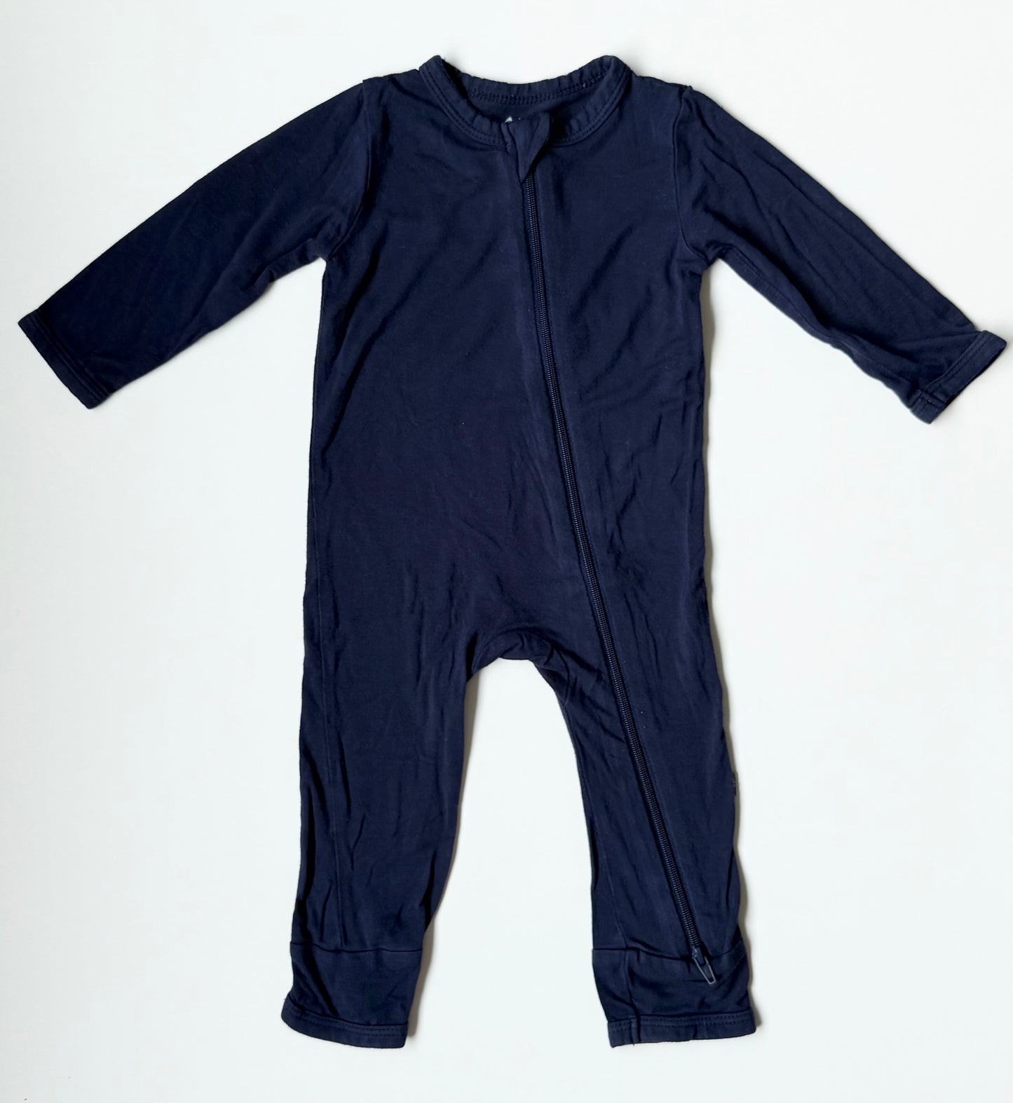 Kyte Navy Zipper Romper (3-6 Months)